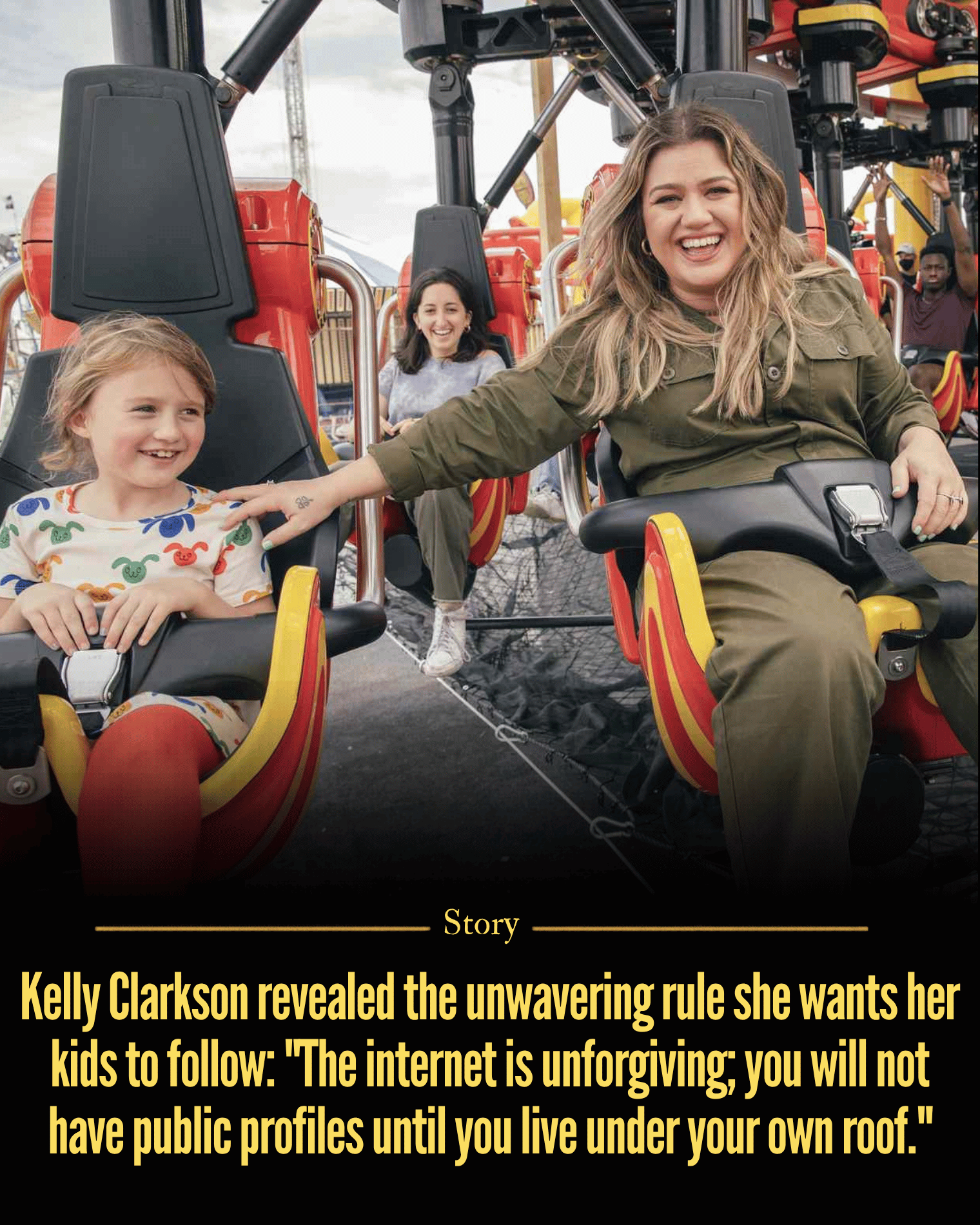 Kelly Clarkson revealed the unwavering rule she wants her kids to follow: “The internet is unforgiving; you will not have public profiles until you live under your own roof.”