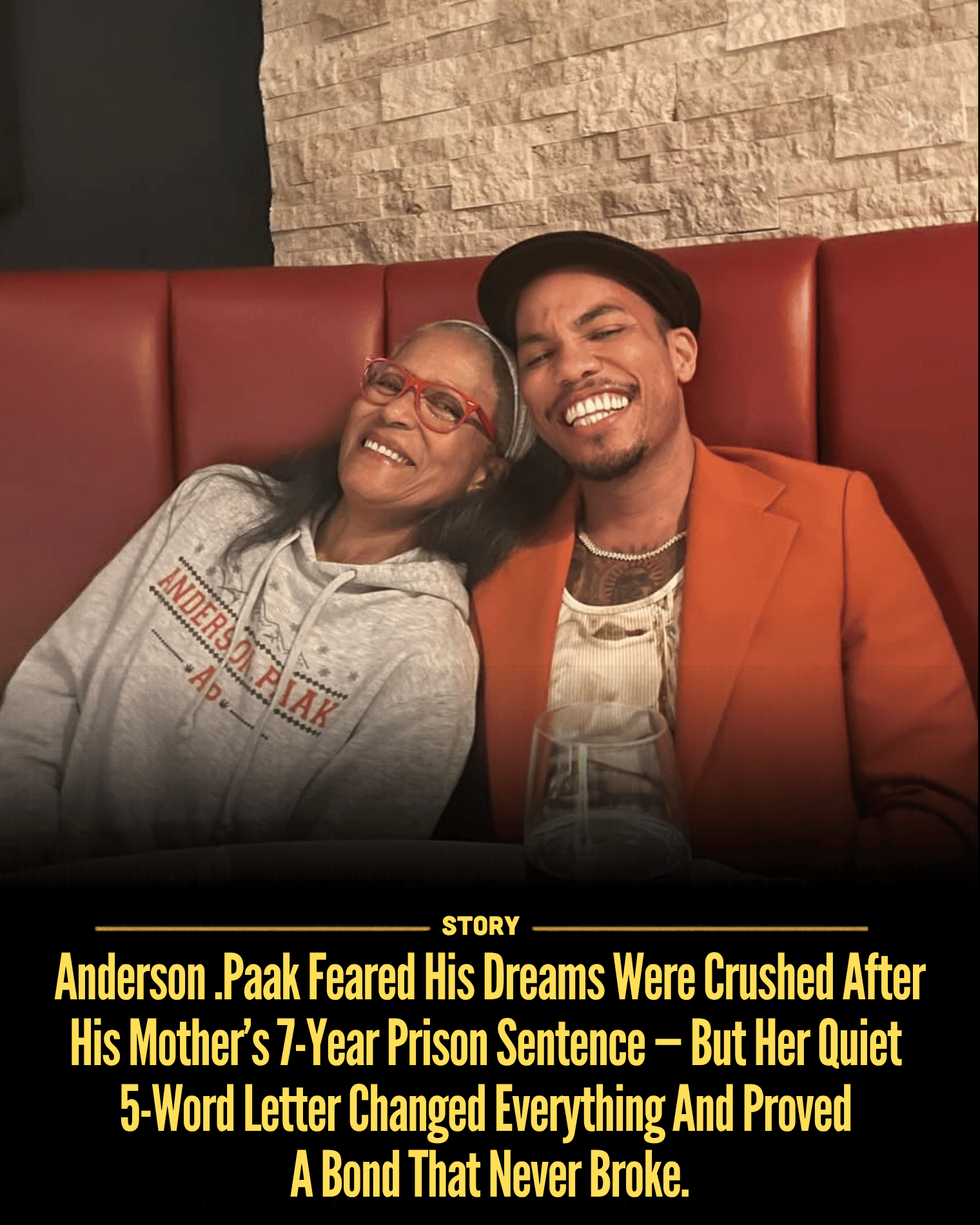Anderson .Paak Feared His Dreams Were Crushed After His Mother’s 7-Year Prison Sentence — But Her Quiet 5-Word Letter Changed Everything And Proved A Bond That Never Broke.