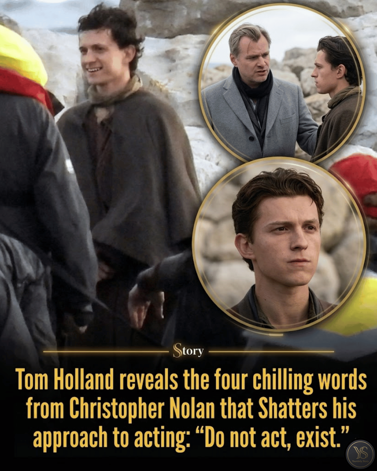 Tom Holland reveals the four chilling words from Christopher Nolan that Shatters his approach to acting: “Do not act, exist.”