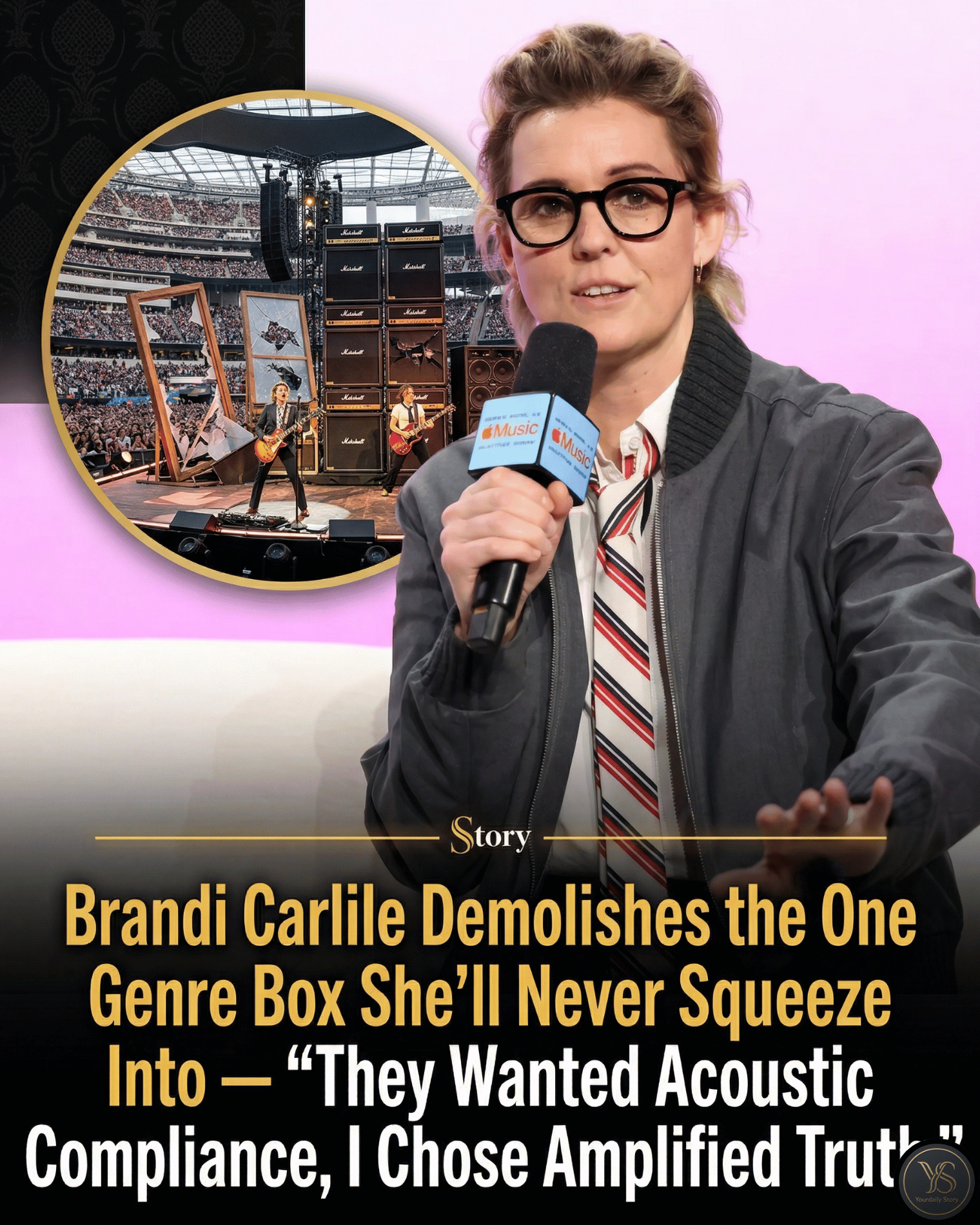 Brandi Carlile Demolishes the One Genre Box She’ll Never Squeeze Into — “They Wanted Acoustic Compliance, I Chose Amplified Truth.”