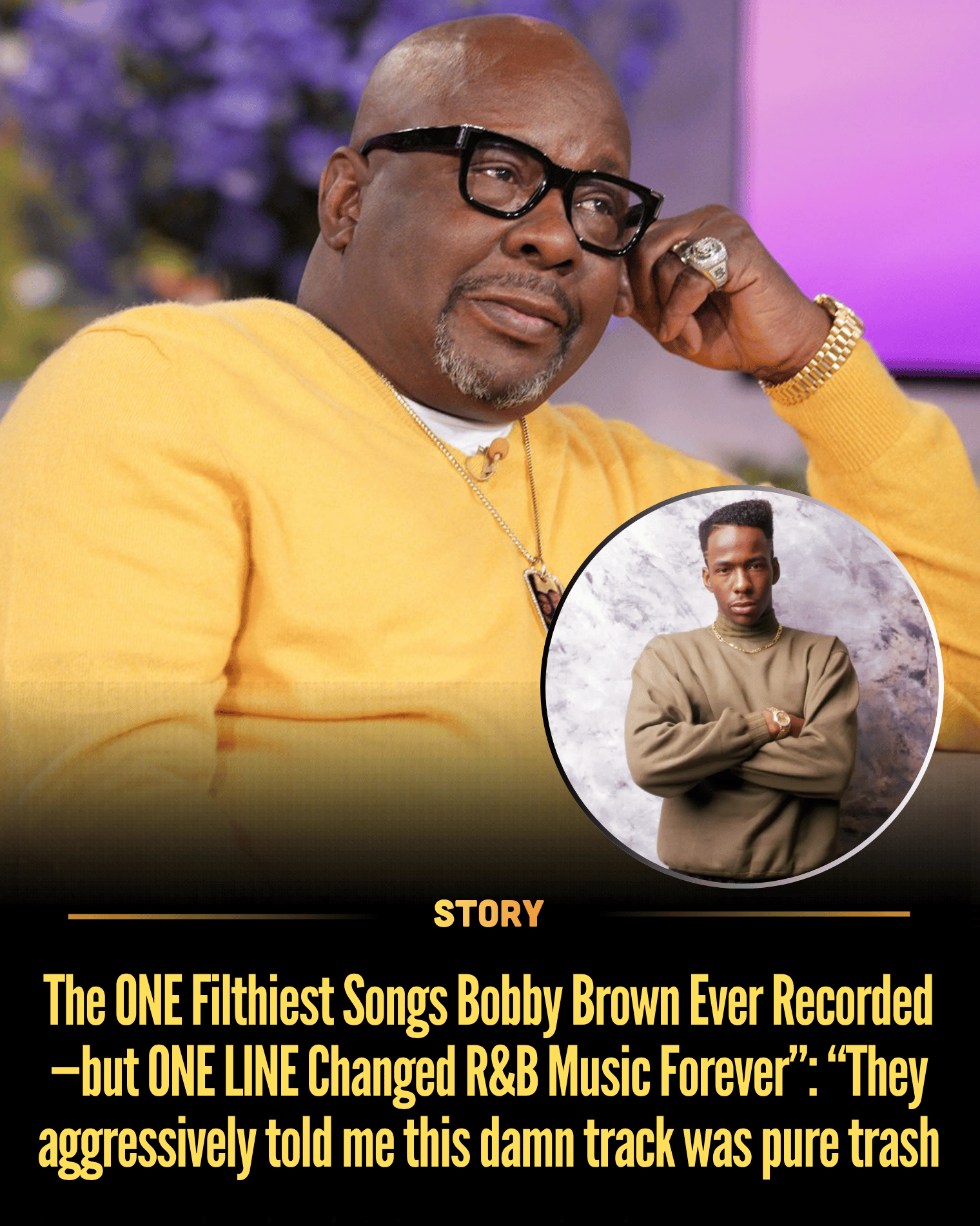 The ONE Filthiest Songs Bobby Brown Ever Recorded—but ONE LINE Changed R&B Music Forever”: “They aggressively told me this damn track was pure trash