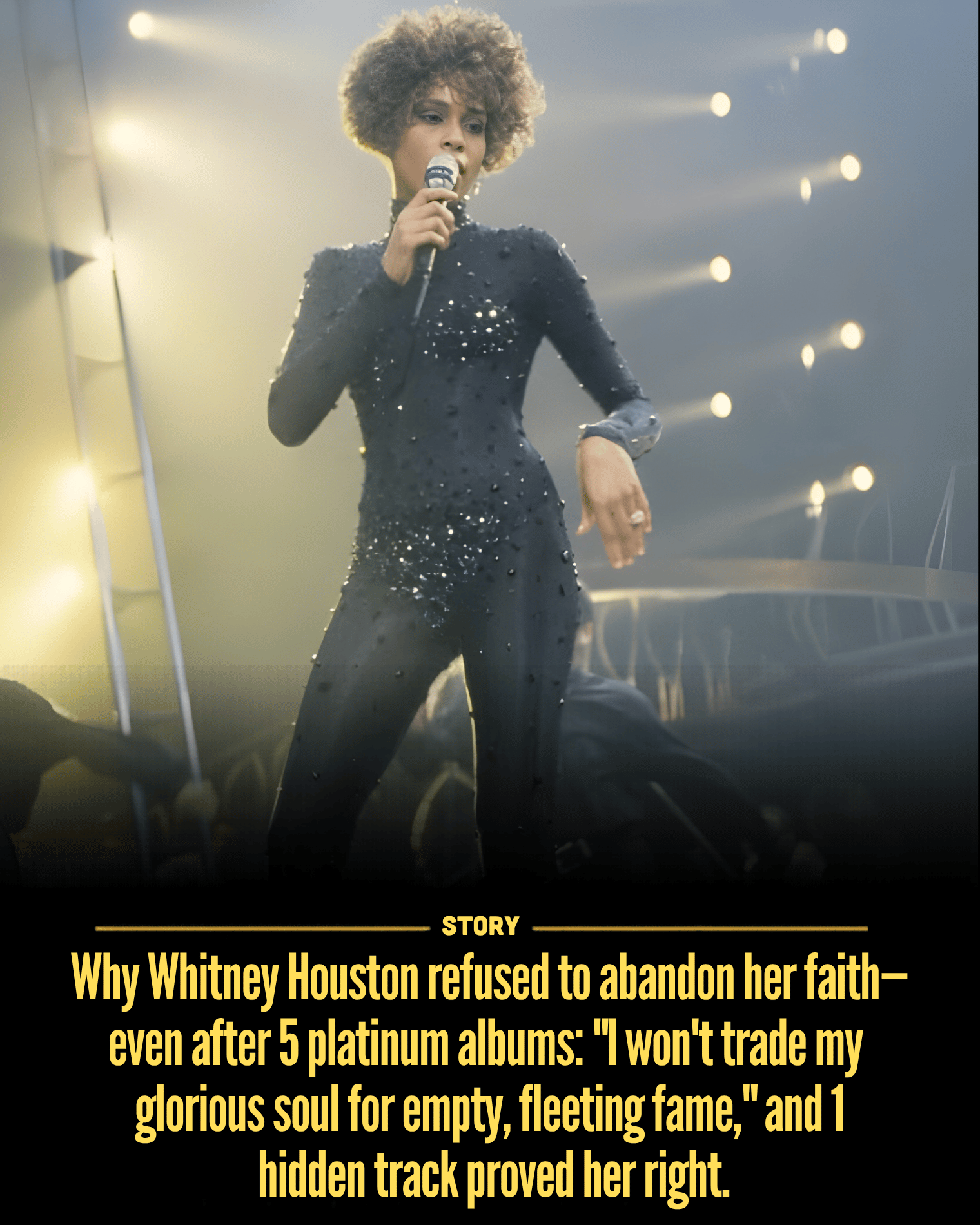 Why Whitney Houston refused to abandon her faith—even after 5 platinum albums: “I won’t trade my glorious soul for empty, fleeting fame,” and 1 hidden track proved her right.