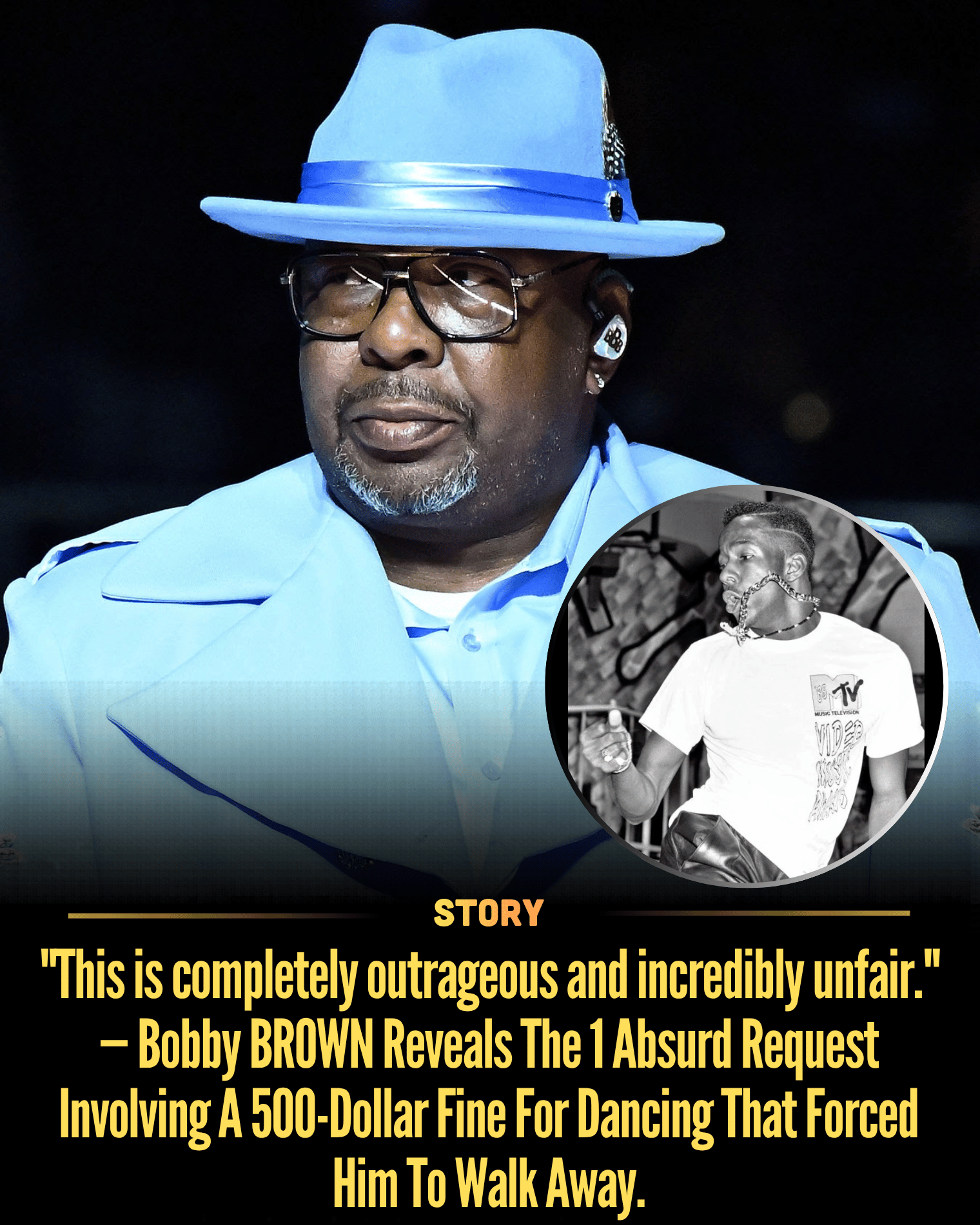 “This is completely outrageous and incredibly unfair.” — Bobby BROWN Reveals The 1 Absurd Request Involving A 500-Dollar Fine For Dancing That Forced Him To Walk Away.