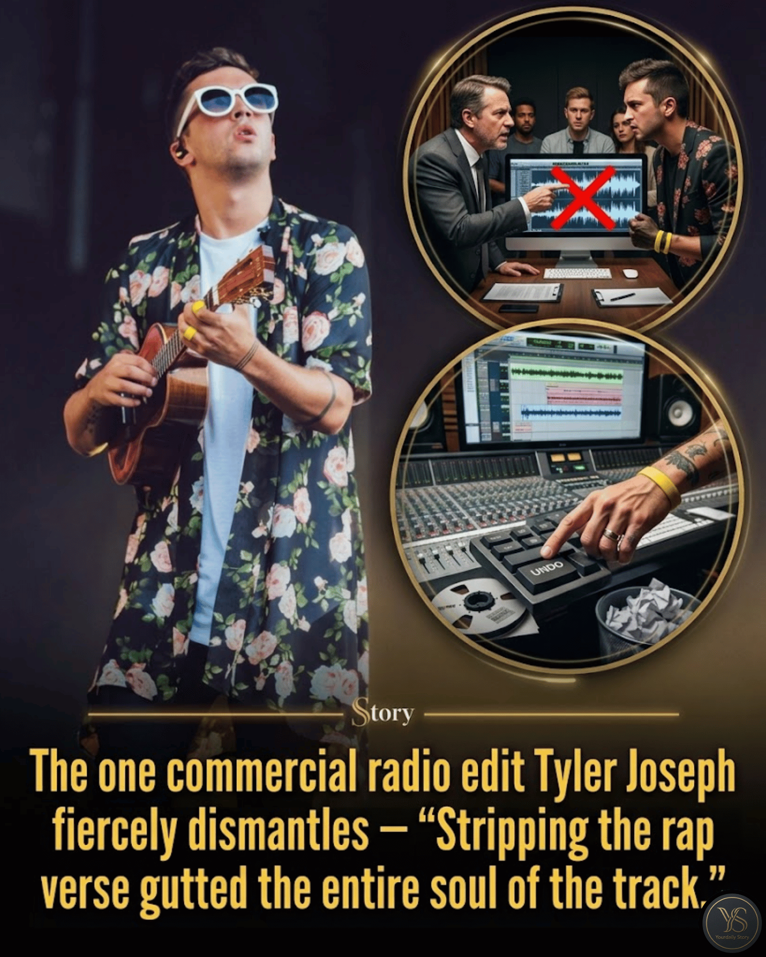 The one commercial radio edit Tyler Joseph fiercely dismantles — “Stripping the rap verse gutted the entire soul of the track.”