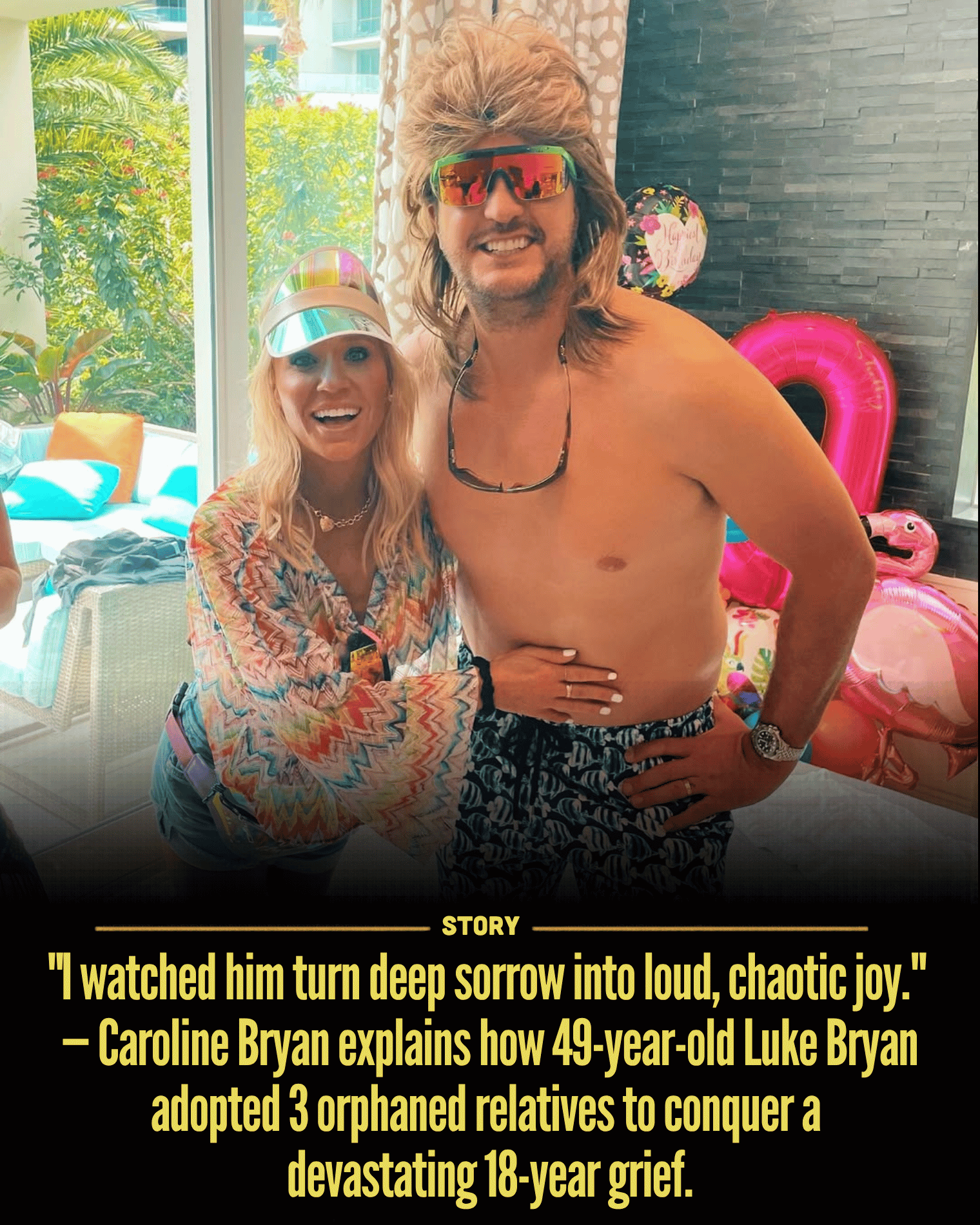 “I watched him turn deep sorrow into loud, chaotic joy.” — Caroline Bryan explains how 49-year-old Luke Bryan adopted 3 orphaned relatives to conquer a devastating 18-year grief.