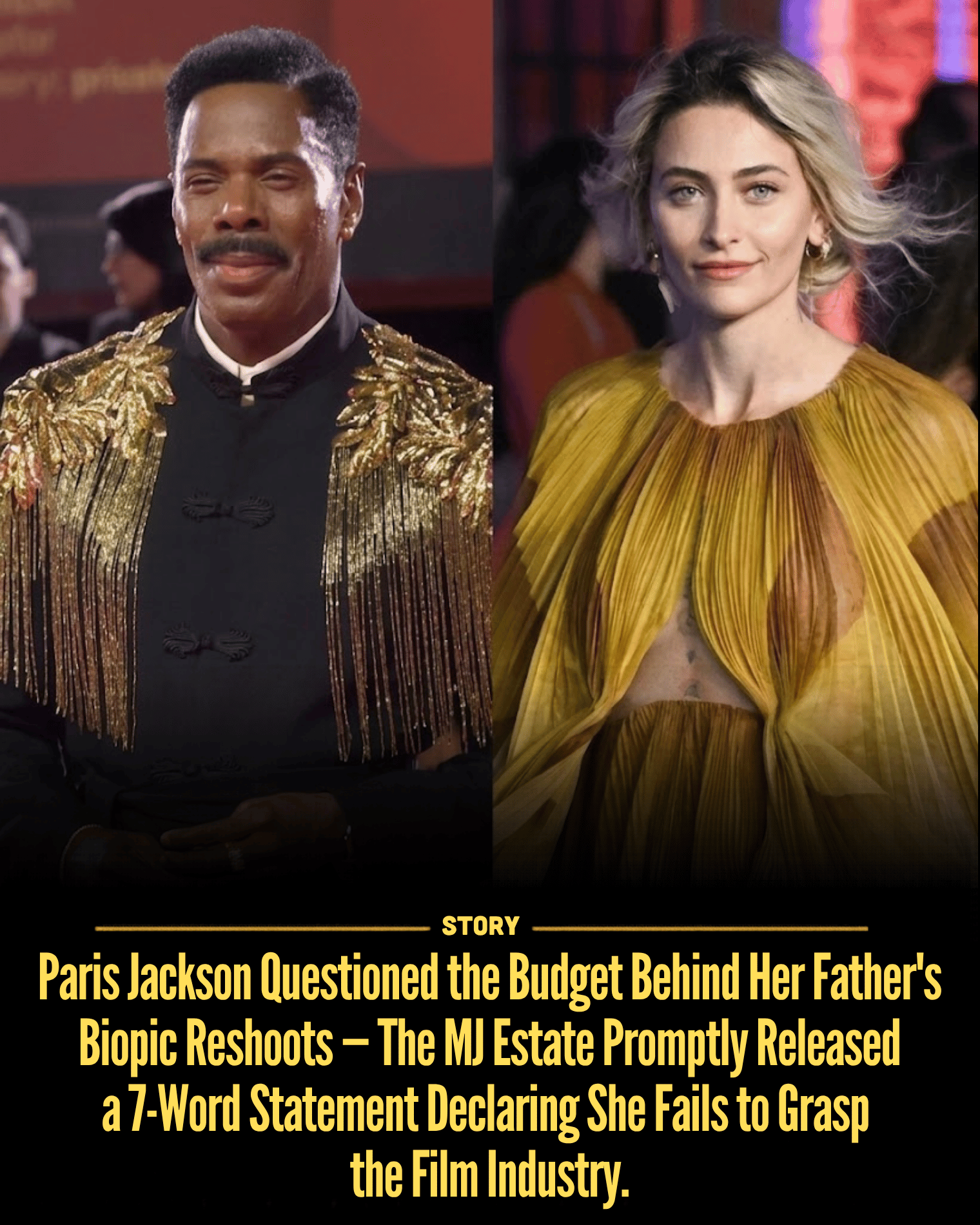 Paris Jackson Questioned the Budget Behind Her Father’s Biopic Reshoots — The MJ Estate Promptly Released a 7-Word Statement Declaring She Fails to Grasp the Film Industry.