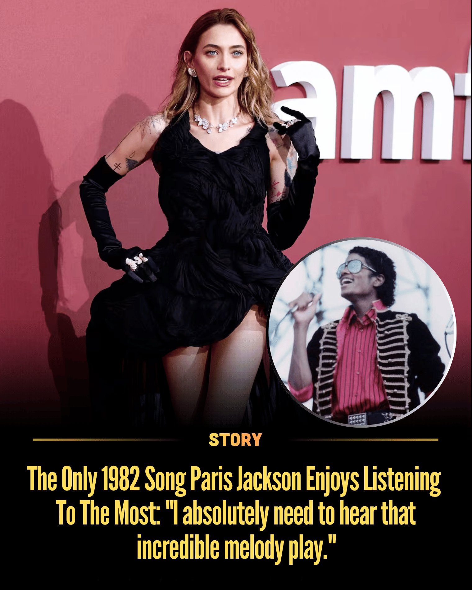 The Only 1982 Song Paris Jackson Enjoys Listening To The Most: “I absolutely need to hear that incredible melody play.”