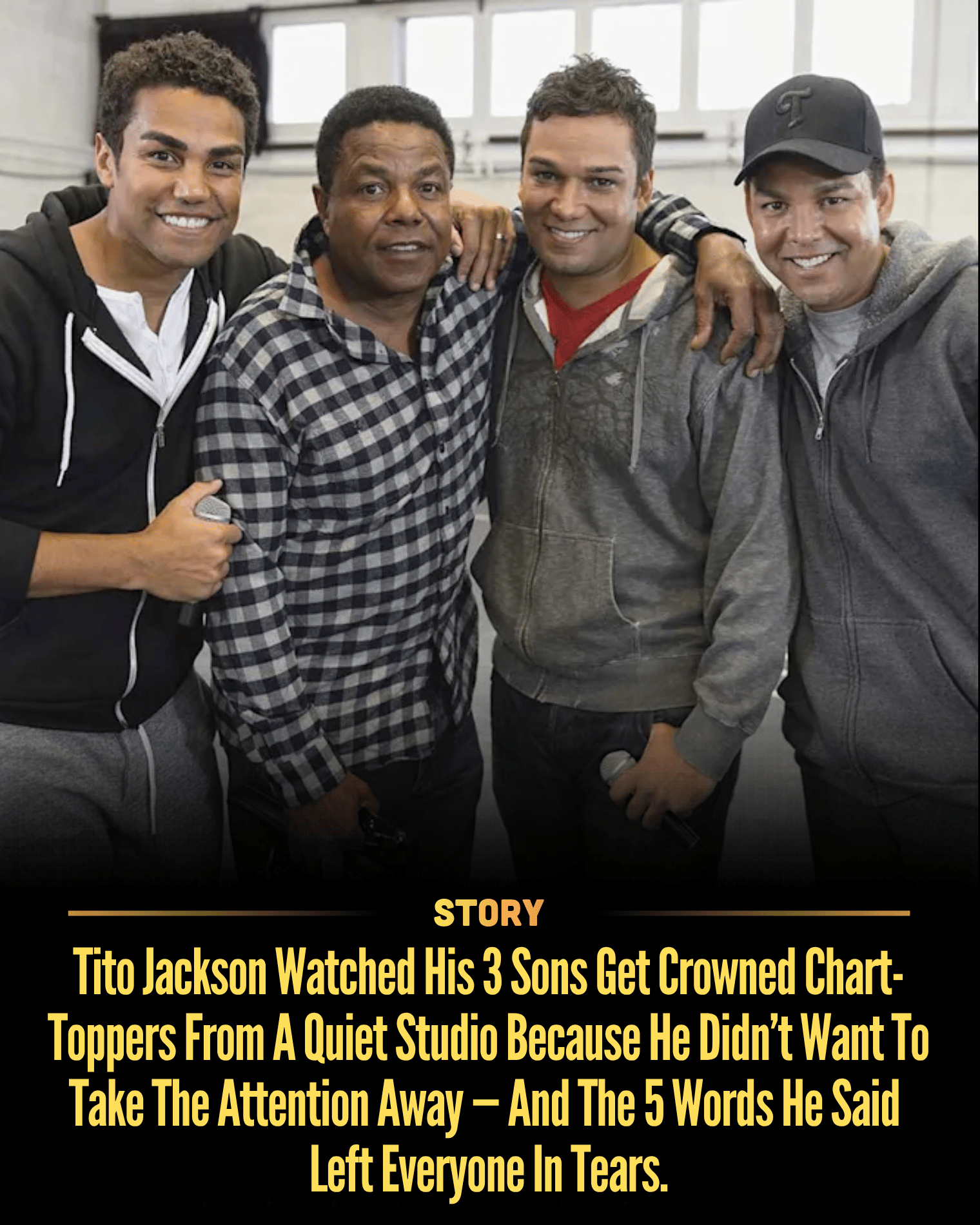 Tito Jackson Watched His 3 Sons Get Crowned Chart-Toppers From A Quiet Studio Because He Didn’t Want To Take The Attention Away — And The 5 Words He Said Left Everyone In Tears.