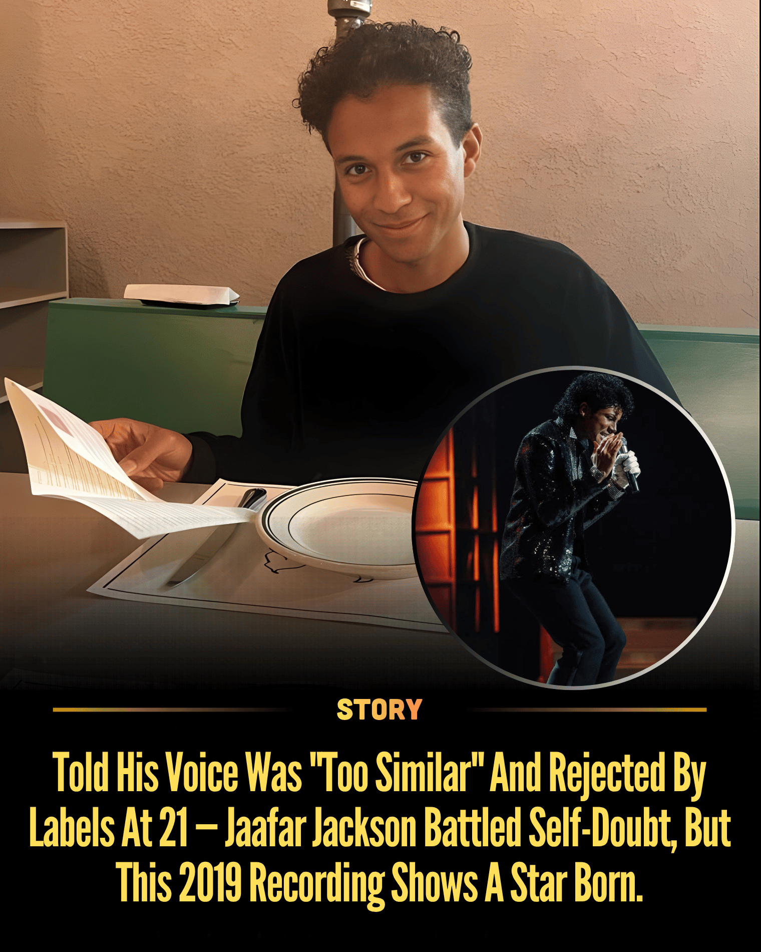 Told His Voice Was “Too Similar” And Rejected By Labels At 21 — Jaafar Jackson Battled Self-Doubt, But This 2019 Recording Shows A Star Born.