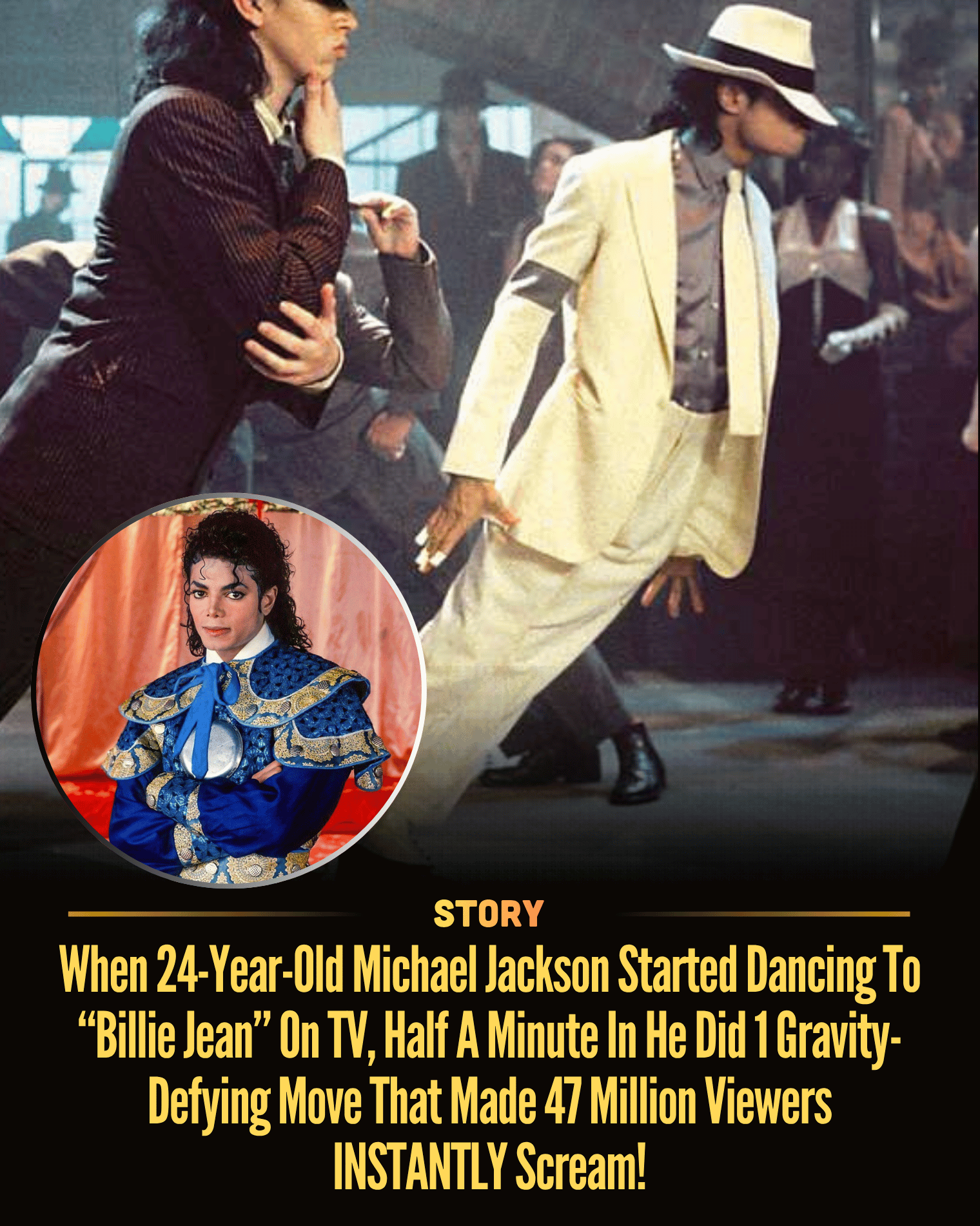 When 24-Year-Old Michael Jackson Started Dancing To “Billie Jean” On TV, Half A Minute In He Did 1 Gravity-Defying Move That Made 47 Million Viewers INSTANTLY Scream!