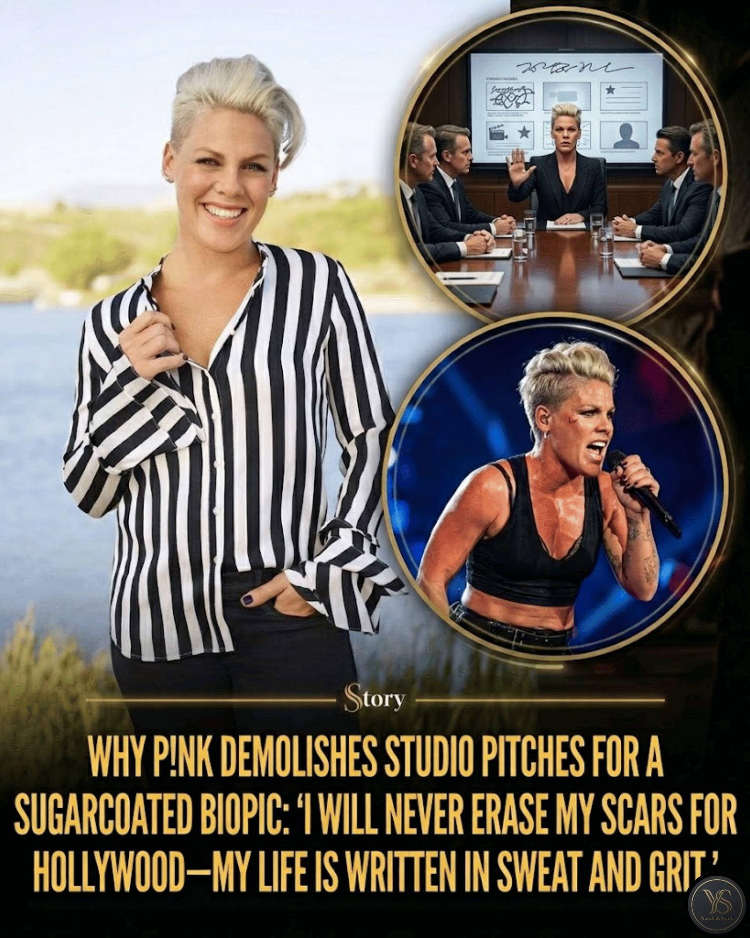 Why P!nk Demolishes Studio Pitches for a Sugarcoated Biopic: “I Will Never Erase My Scars for Hollywood—My Life Is Written in Sweat and Grit.”