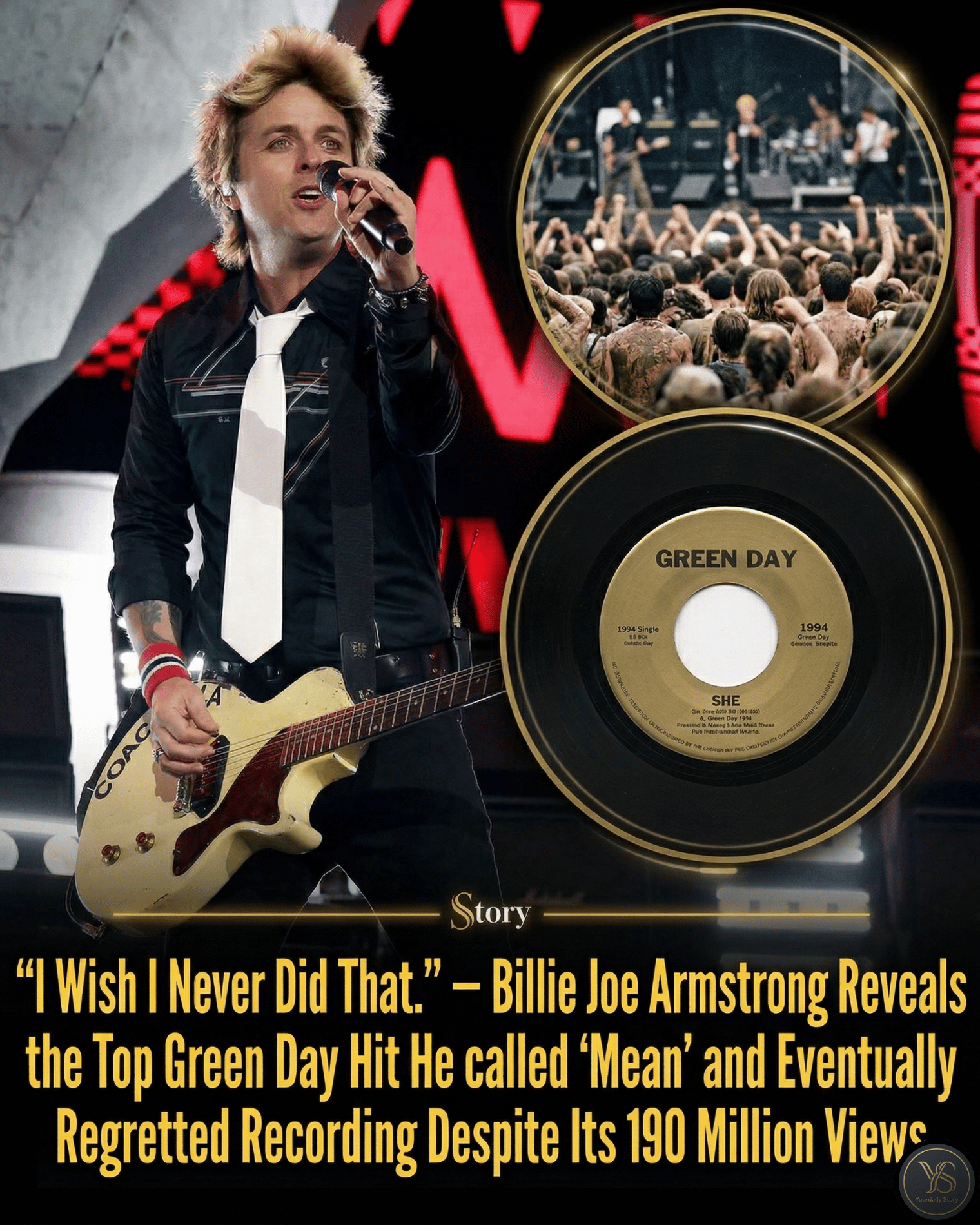 “I Wish I Never Did That.” — Billie Joe Armstrong Reveals the Top Green Day Hit He called ‘Mean’ and Eventually Regretted Recording Despite Its 190 Million Views.