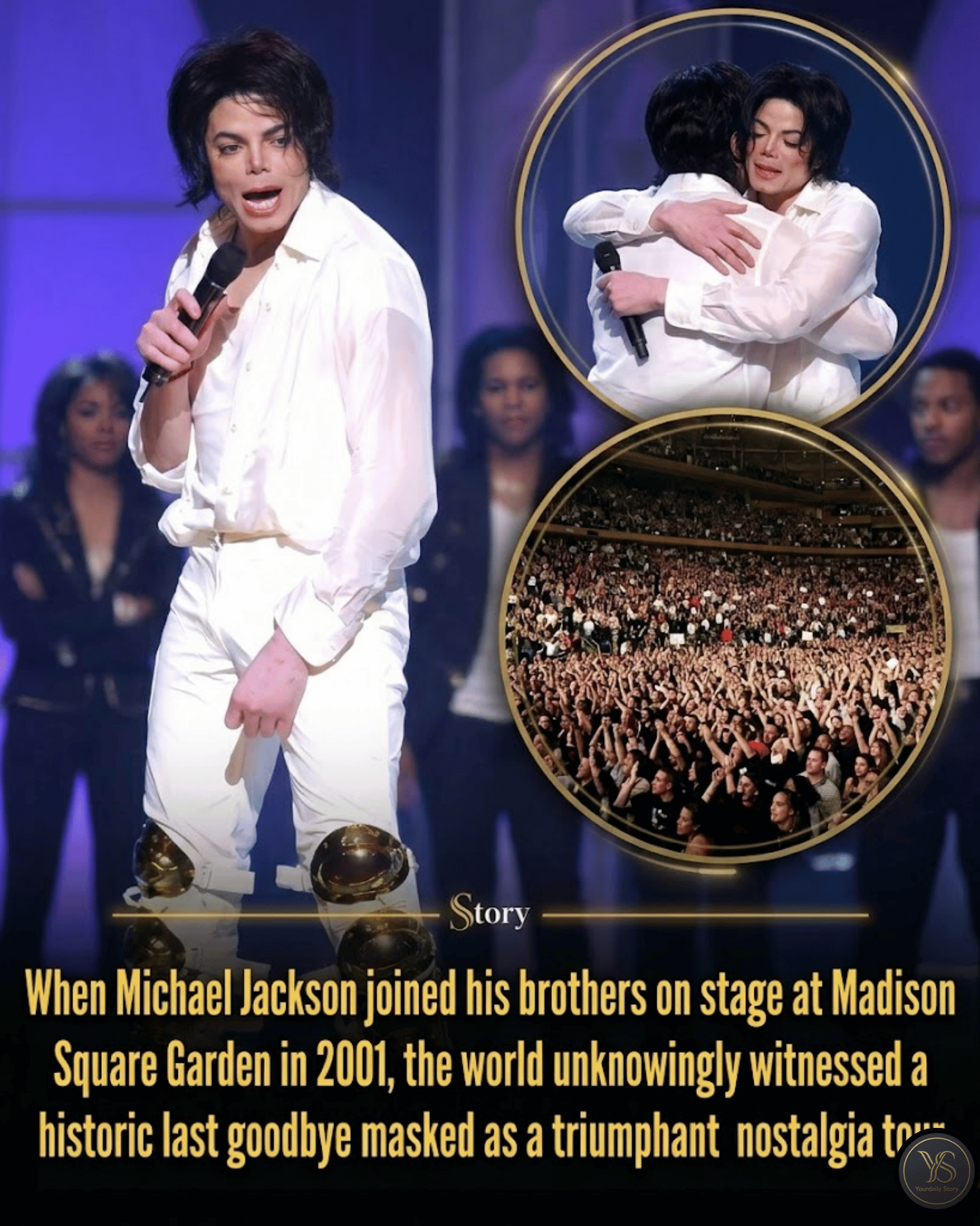 When Michael Jackson joined his brothers on stage at Madison Square Garden in 2001, the world unknowingly witnessed a historic last goodbye masked as a triumphant nostalgia tour.