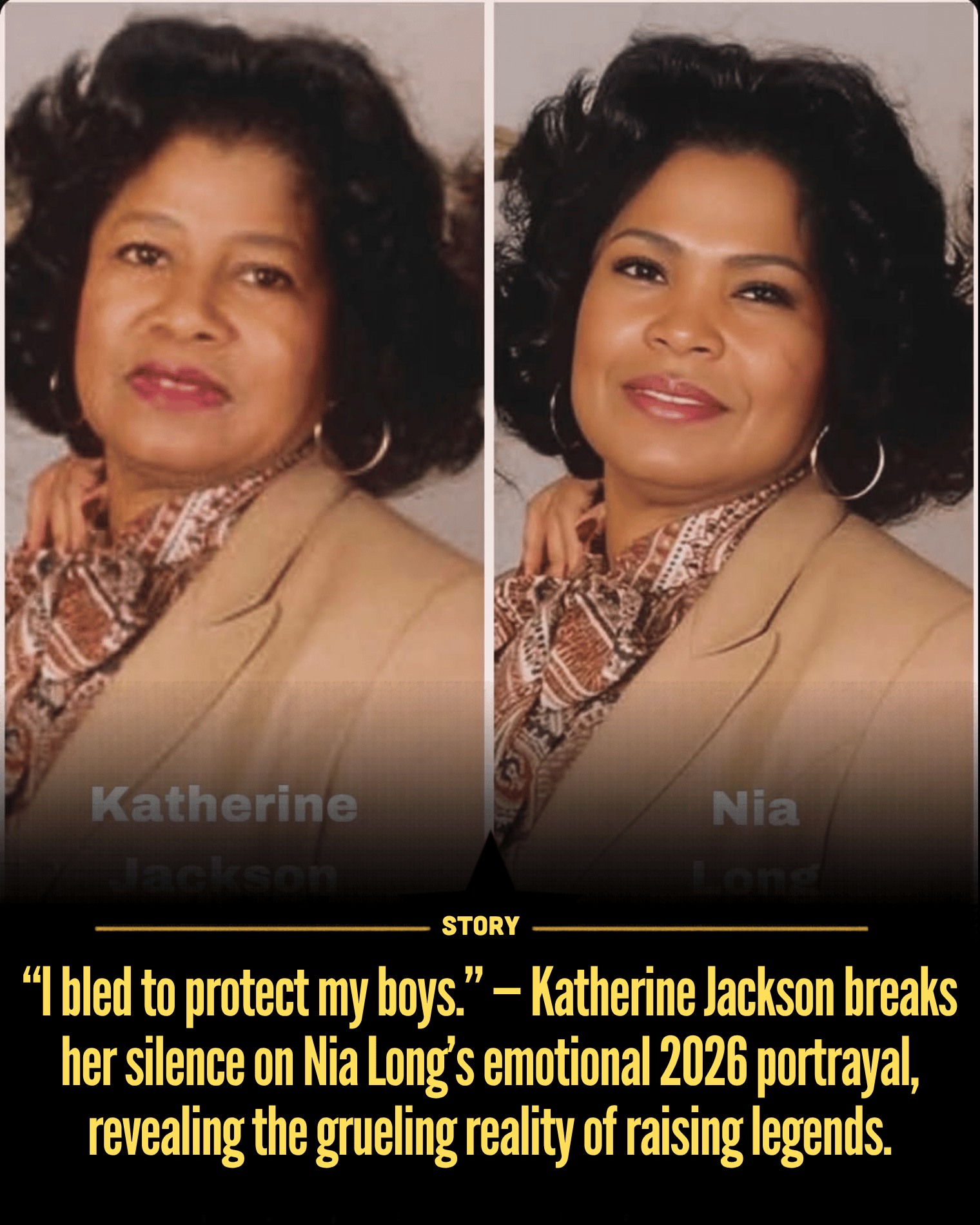 “I bled to protect my boys.” — Katherine Jackson breaks her silence on Nia Long’s emotional 2026 portrayal, revealing the grueling reality of raising legends.
