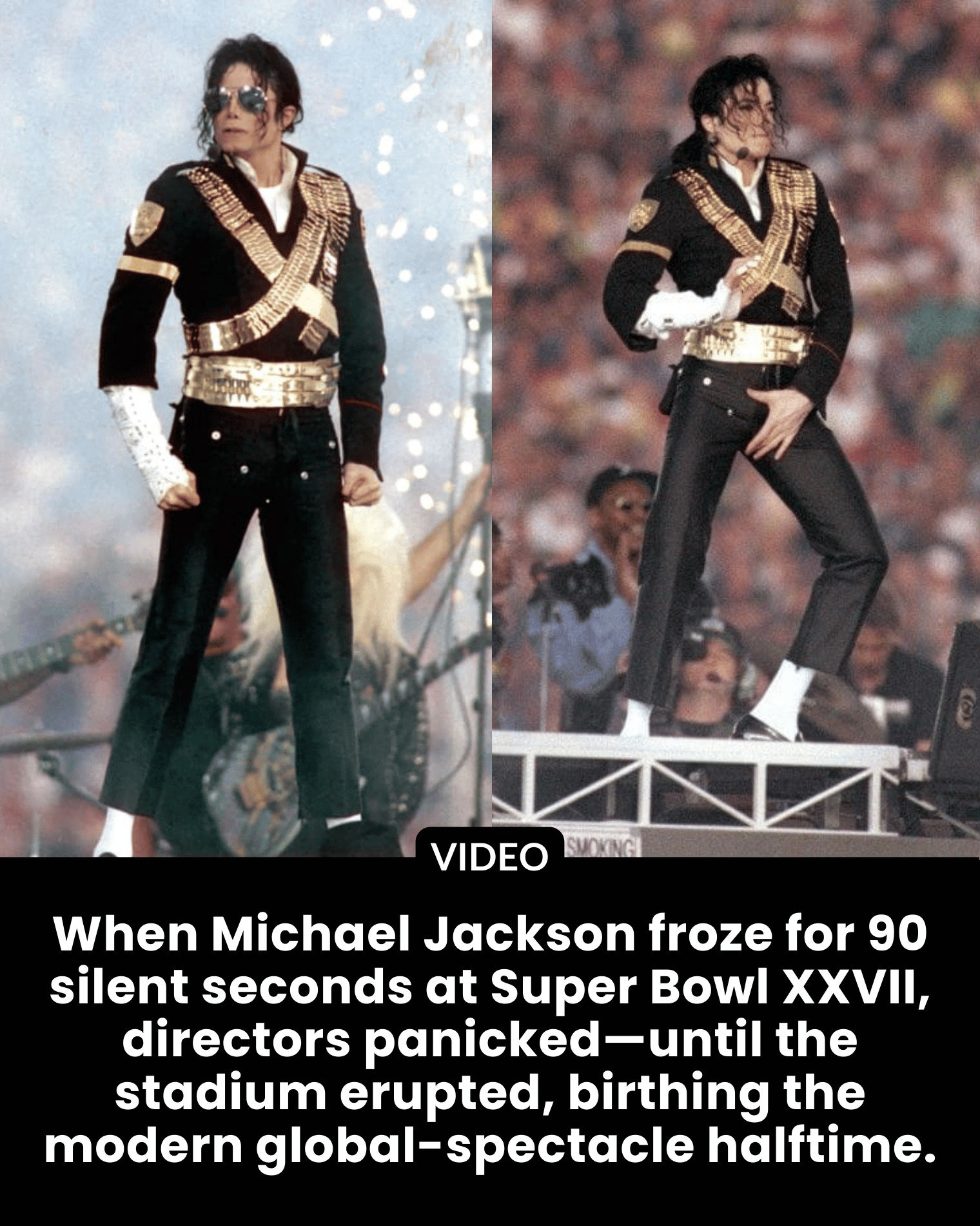 When Michael Jackson froze for 90 silent seconds at Super Bowl XXVII, directors panicked—until the stadium erupted, birthing the modern global-spectacle halftime.