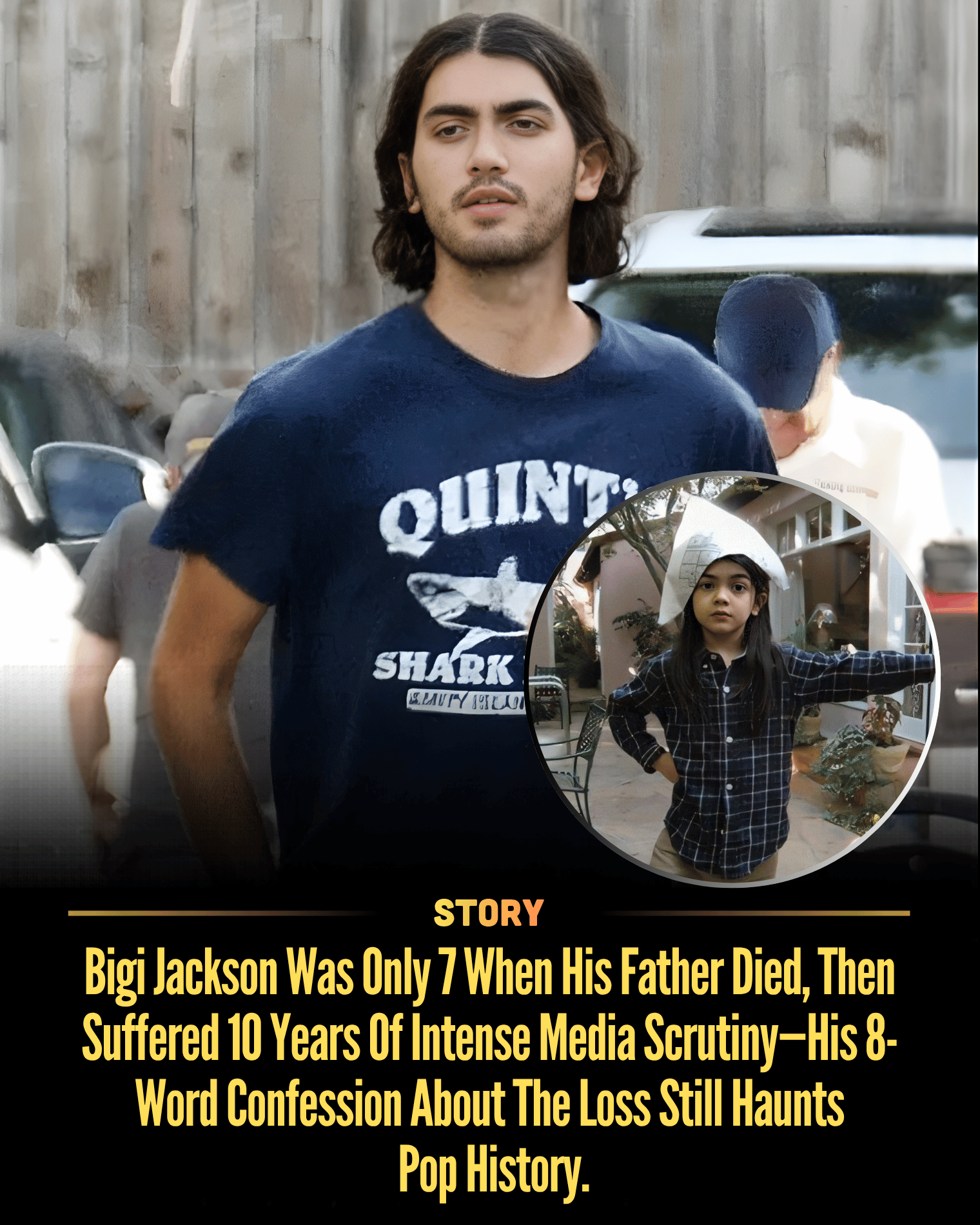 Bigi Jackson Was Only 7 When His Father Died, Then Suffered 10 Years Of Intense Media Scrutiny—His 8-Word Confession About The Loss Still Haunts Pop History.