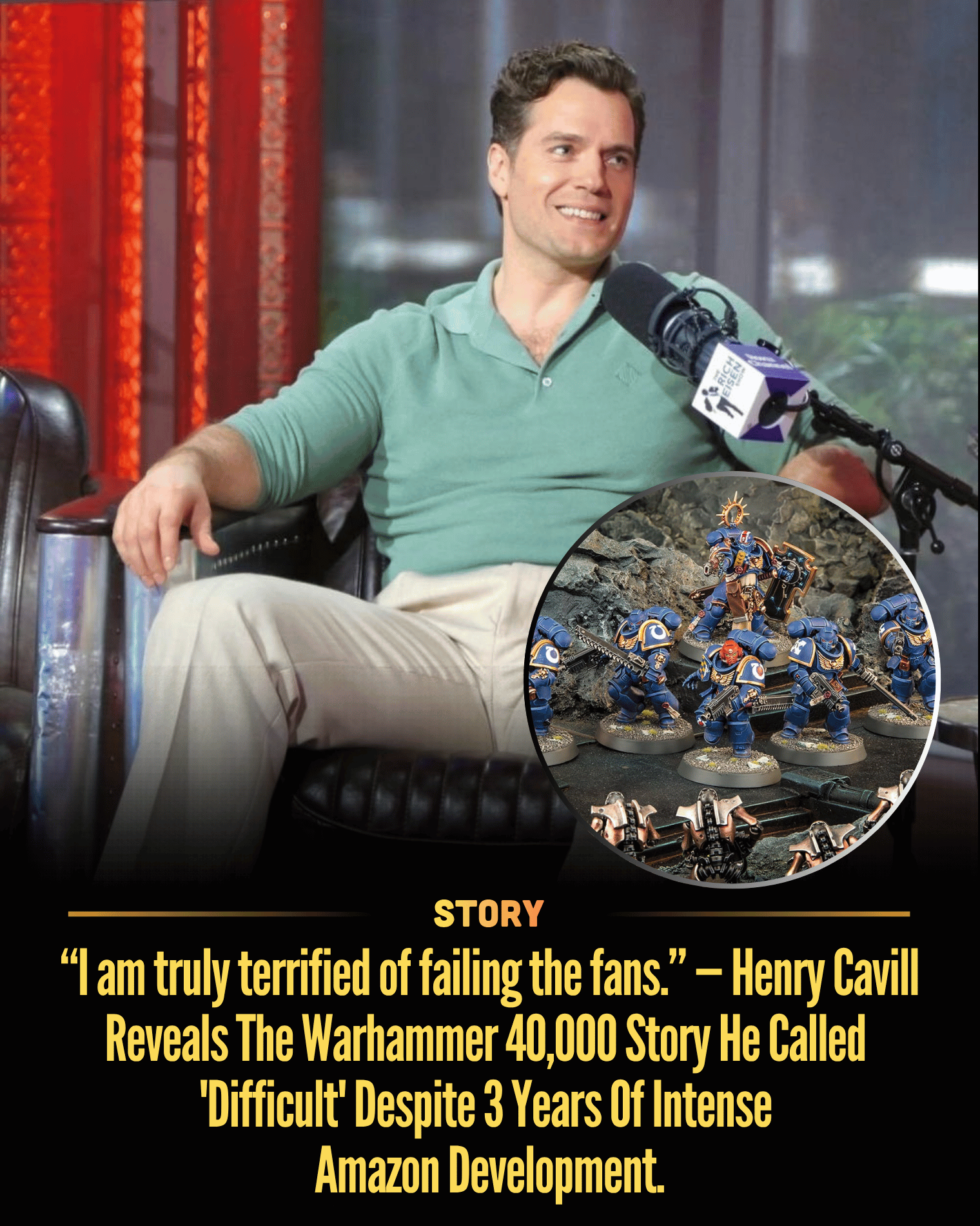 “I am truly terrified of failing the fans.” — Henry Cavill Reveals The Warhammer 40,000 Story He Called ‘Difficult’ Despite 3 Years Of Intense Amazon Development.