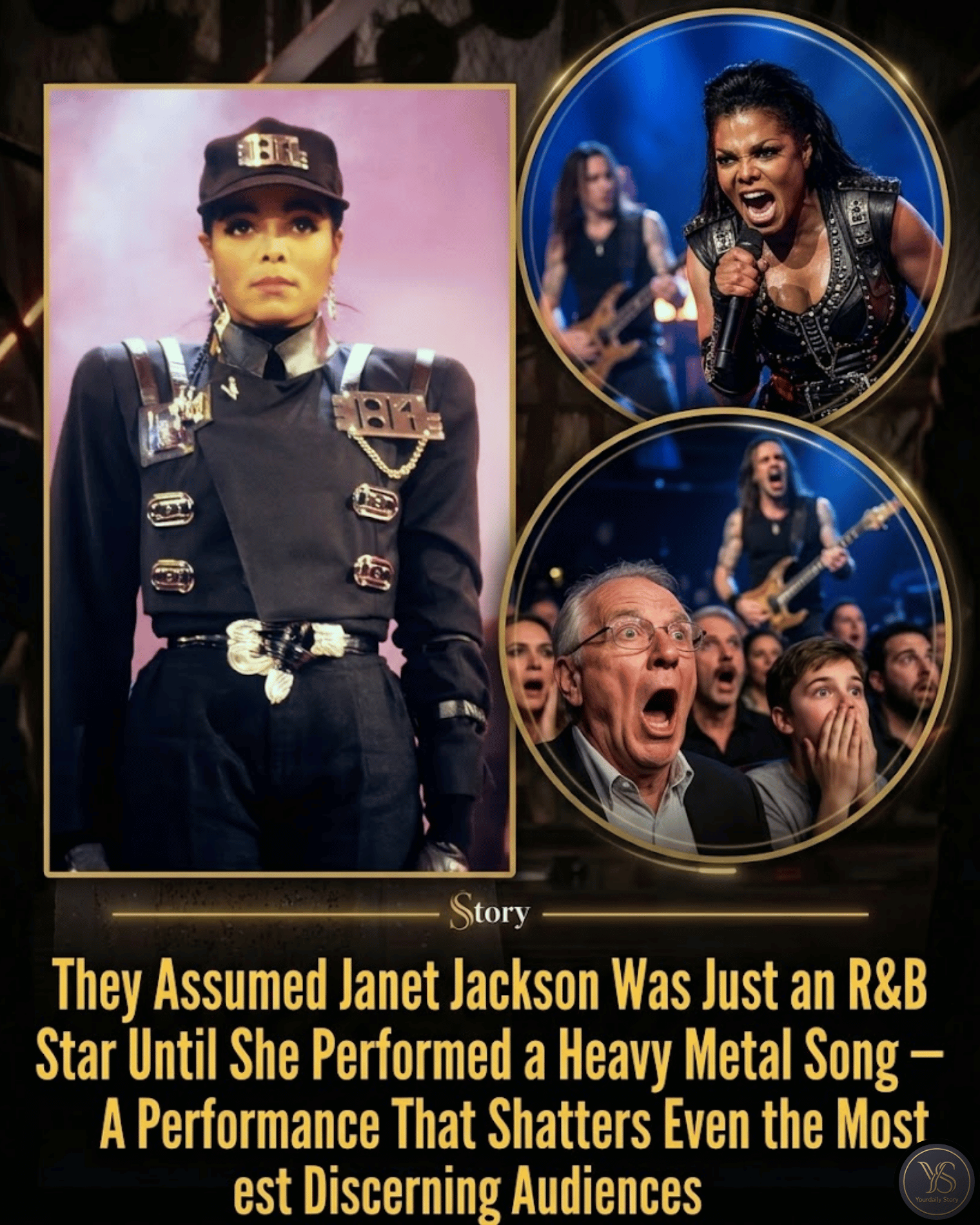They Assumed Janet Jackson Was Just an R&B Star Until She Performed a Heavy Metal Song — A Performance That Shatters Even the Most Discerning Audiences