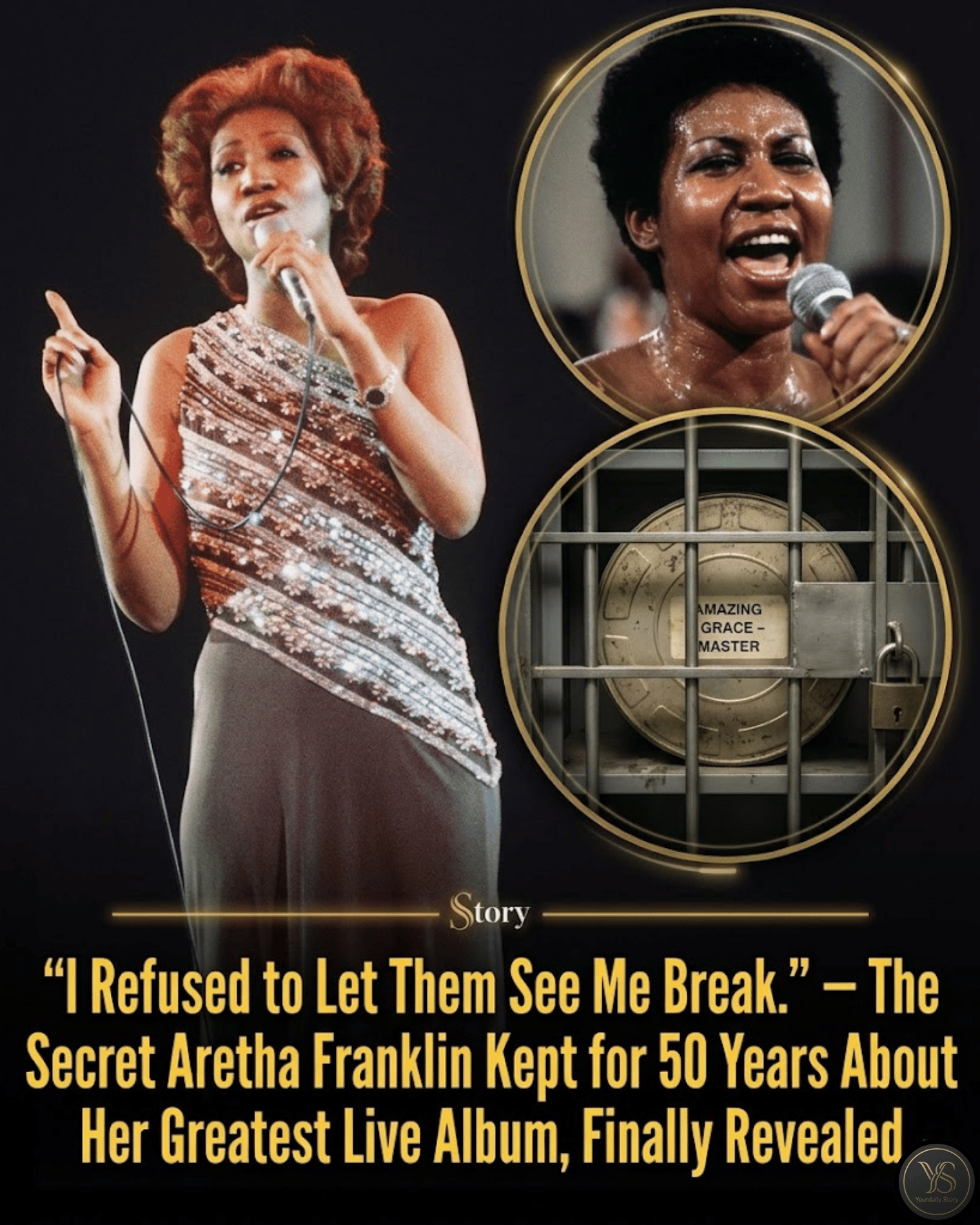 “I Refused to Let Them See Me Break.” — The Secret Aretha Franklin Kept for 50 Years About Her Greatest Live Album, Finally Revealed.