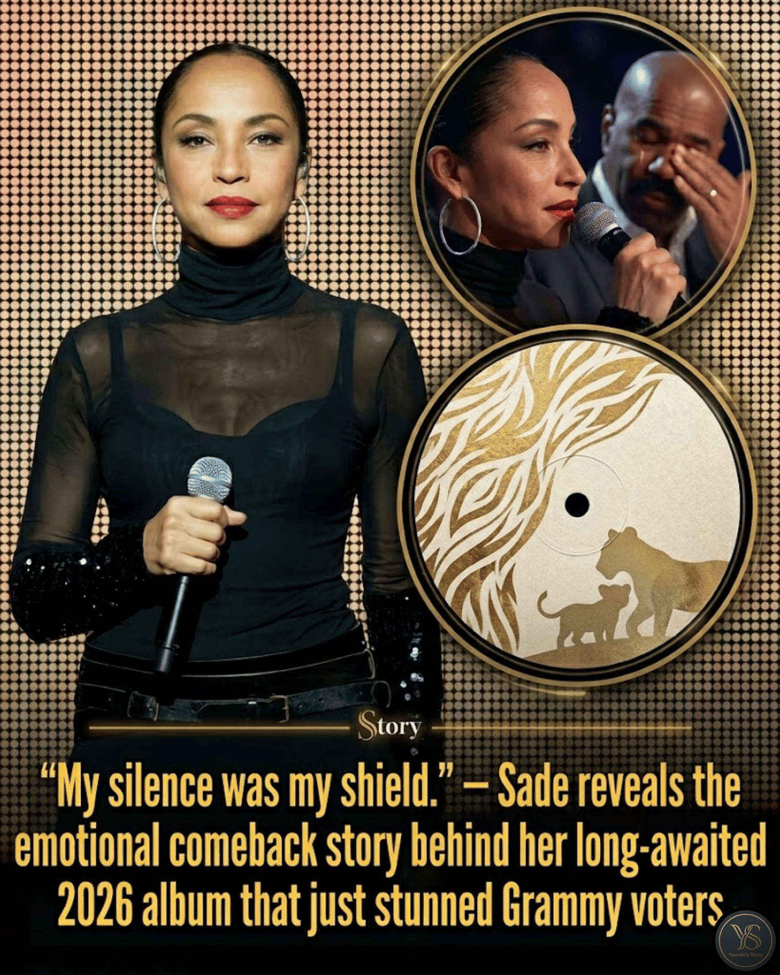 “My silence was my shield.” — Sade reveals the emotional comeback story behind her long-awaited 2026 album that just stunned Grammy voters.