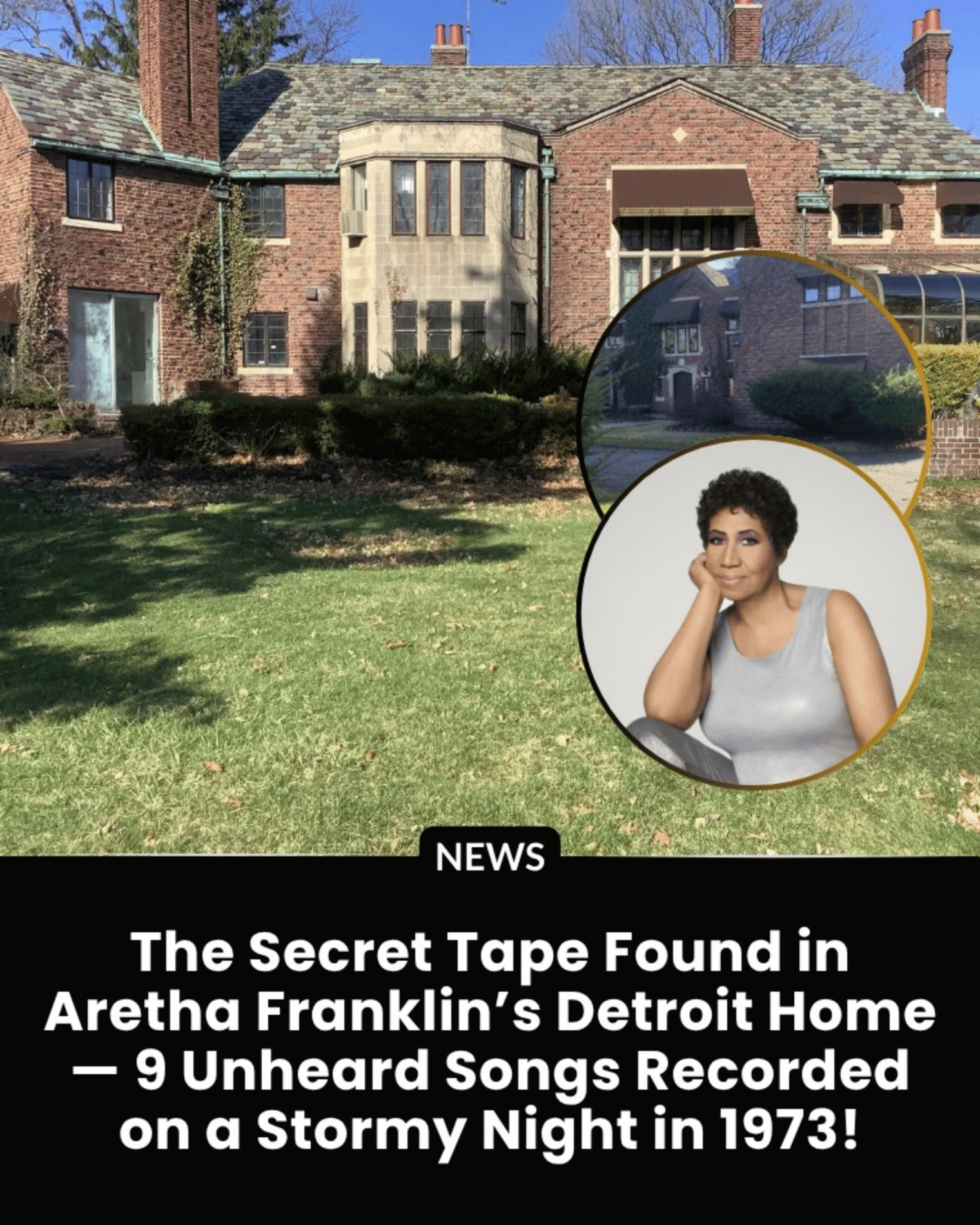 In a dusty corner of Aretha Franklin’s Detroit home, a forgotten reel waited half a century — until now. On it? Nine songs no one has ever heard, recorded during a thunderstorm in 1973 when the Queen of Soul sang only for herself.