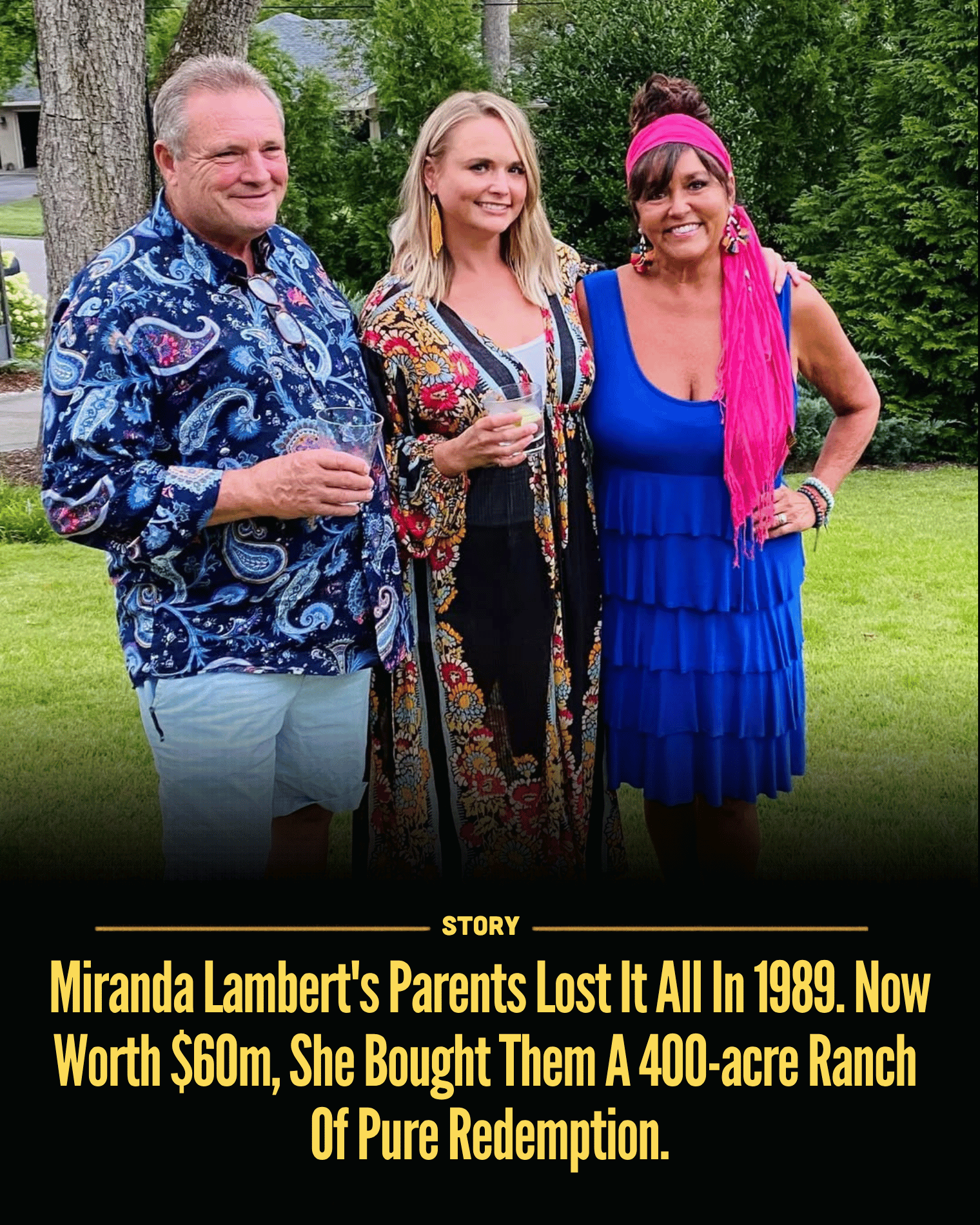 Miranda Lambert’s Parents Lost It All In 1989. Now Worth $60m, She Bought Them A 400-acre Ranch Of Pure Redemption.