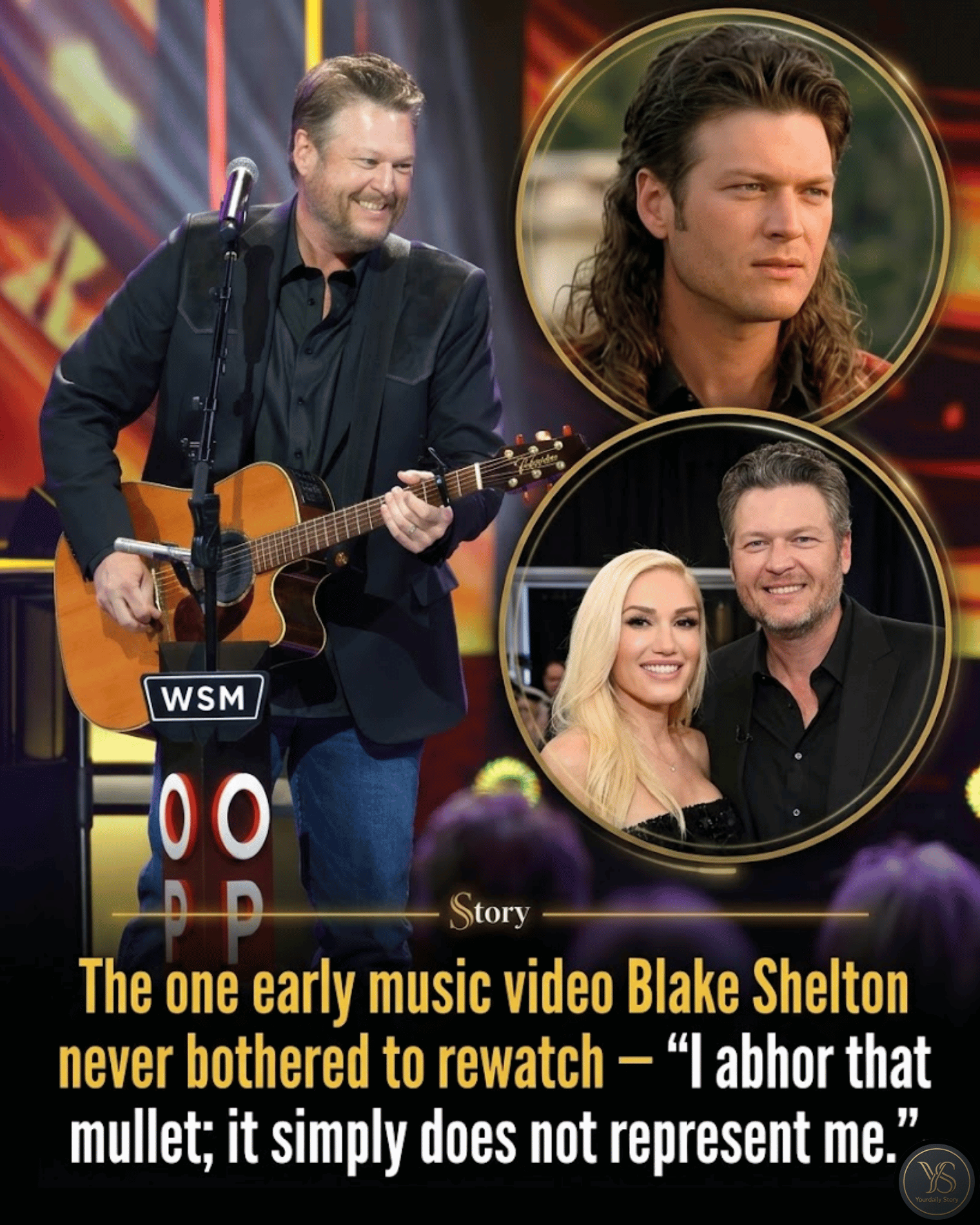 The one early music video Blake Shelton never bothered to rewatch — “I abhor that mullet; it simply does not represent me.”