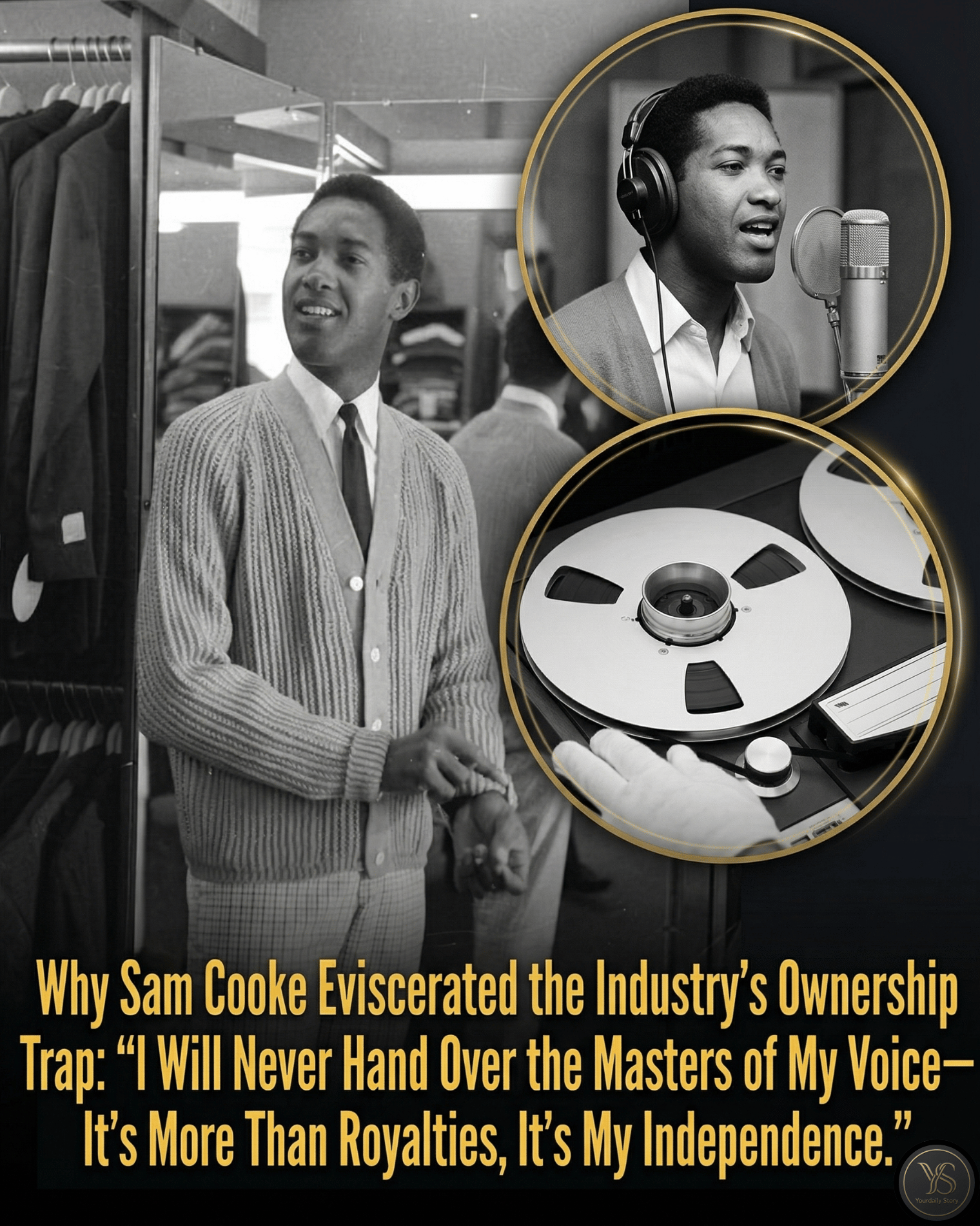 Why Sam Cooke Eviscerated the Industry’s Ownership Trap: “I Will Never Hand Over the Masters of My Voice—It’s More Than Royalties, It’s My Independence.”