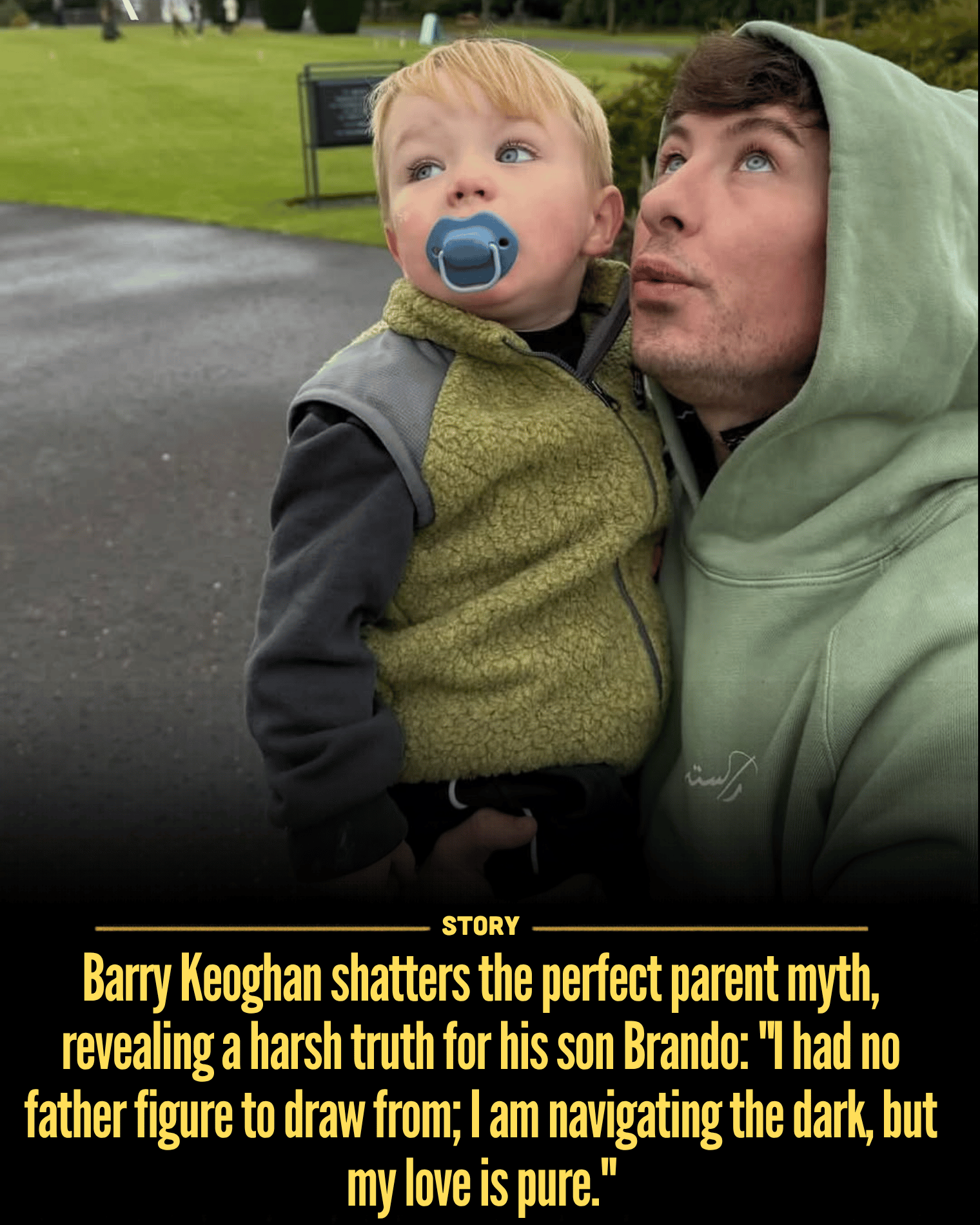 Barry Keoghan shatters the perfect parent myth, revealing a harsh truth for his son Brando: “I had no father figure to draw from; I am navigating the dark, but my love is pure.”