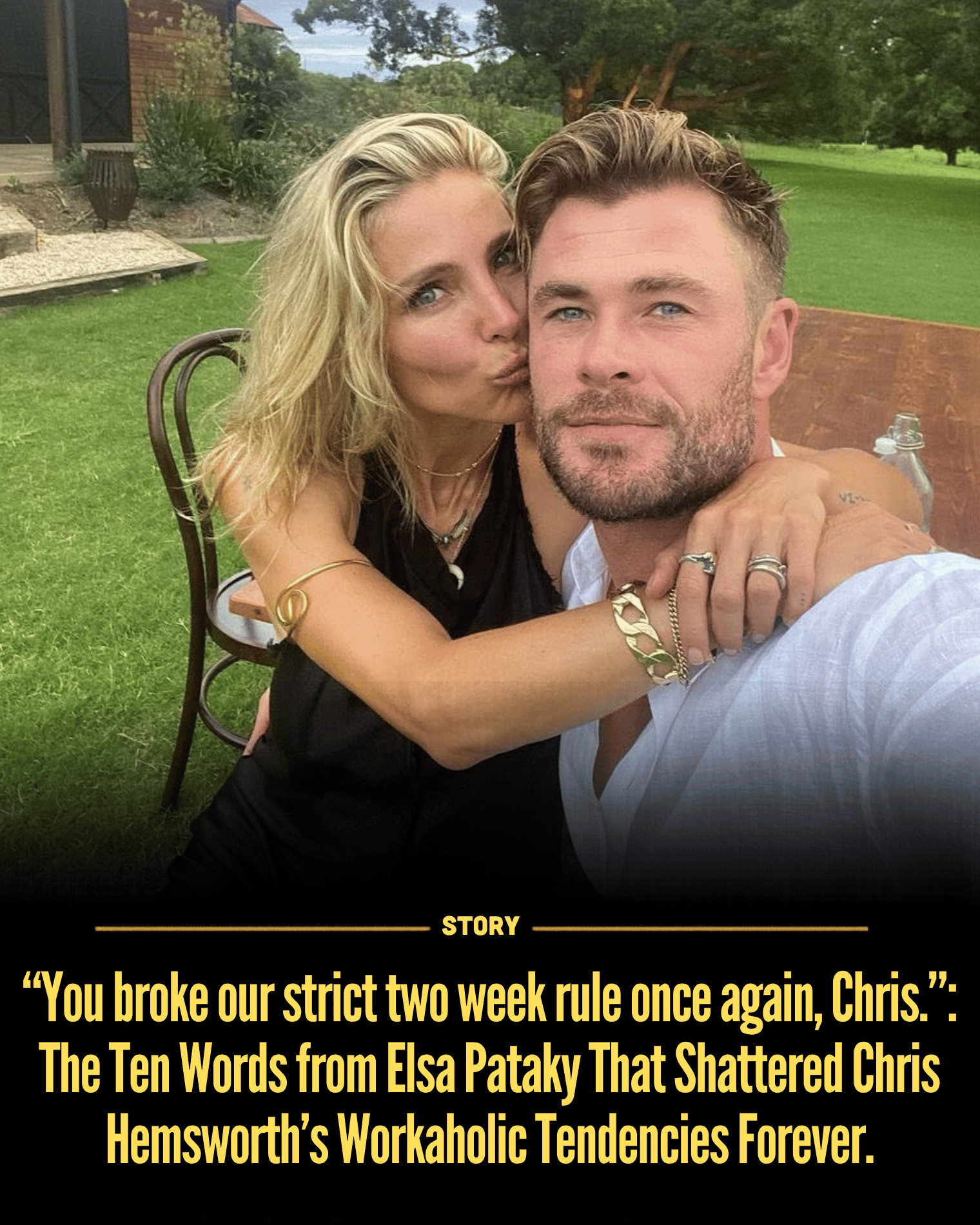 “You broke our strict two week rule once again, Chris.”: The Ten Words from Elsa Pataky That Shattered Chris Hemsworth’s Workaholic Tendencies Forever.