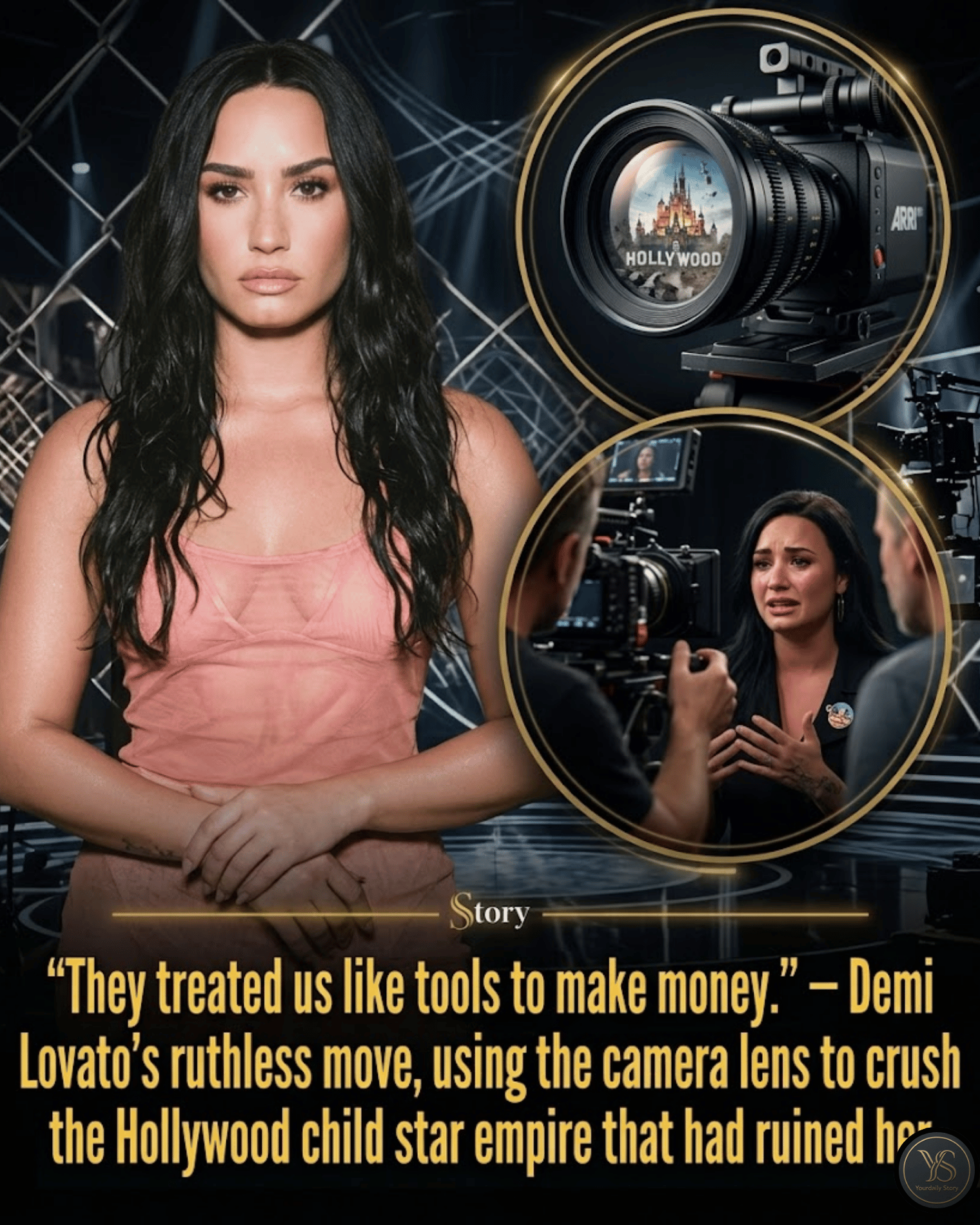 “They treated us like tools to make money.” — Demi Lovato’s ruthless move, using the camera lens to crush the Hollywood child star empire that had ruined her.