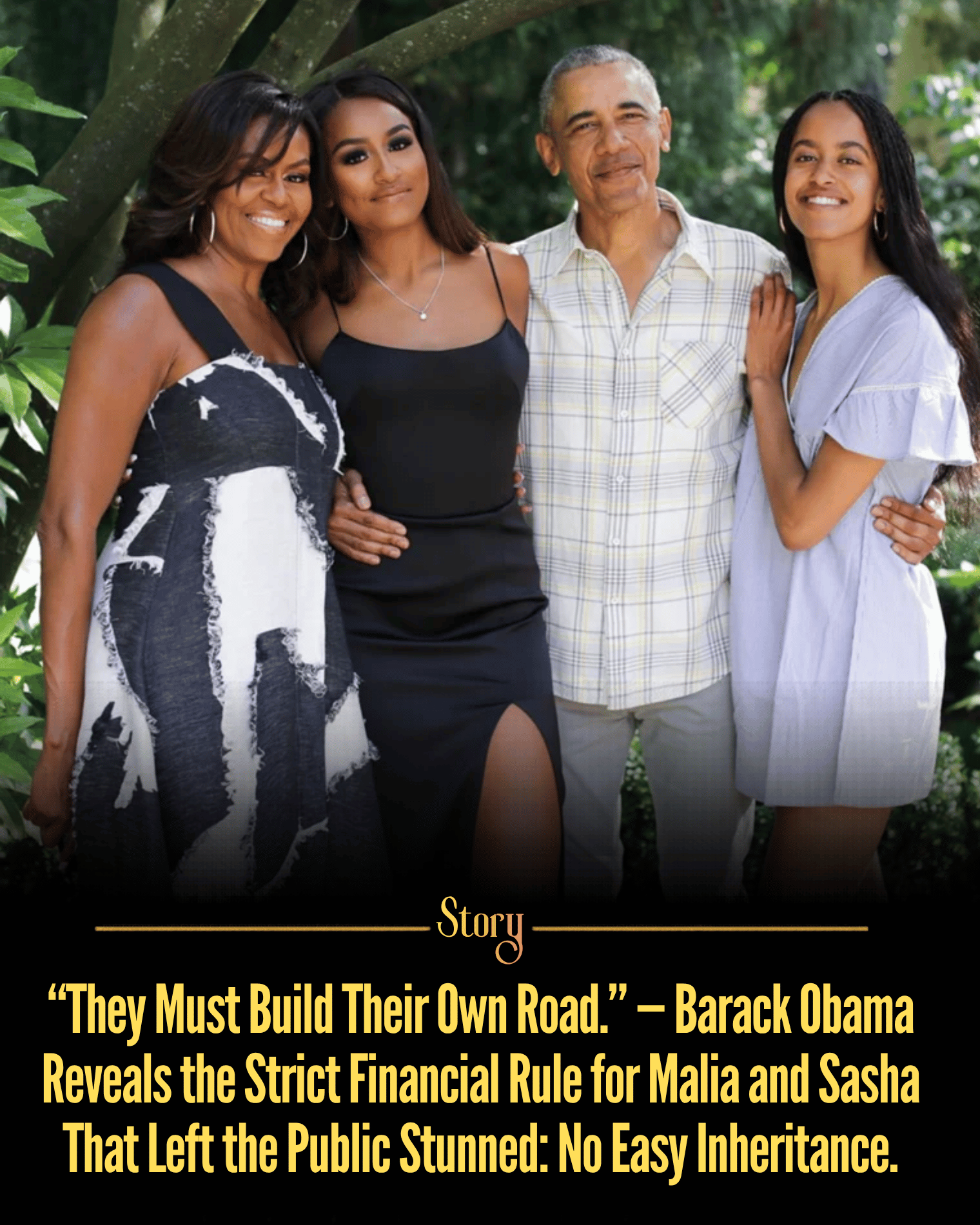 “They Must Build Their Own Road.” — Barack Obama Reveals the Strict Financial Rule for Malia and Sasha That Left the Public Stunned: No Easy Inheritance.