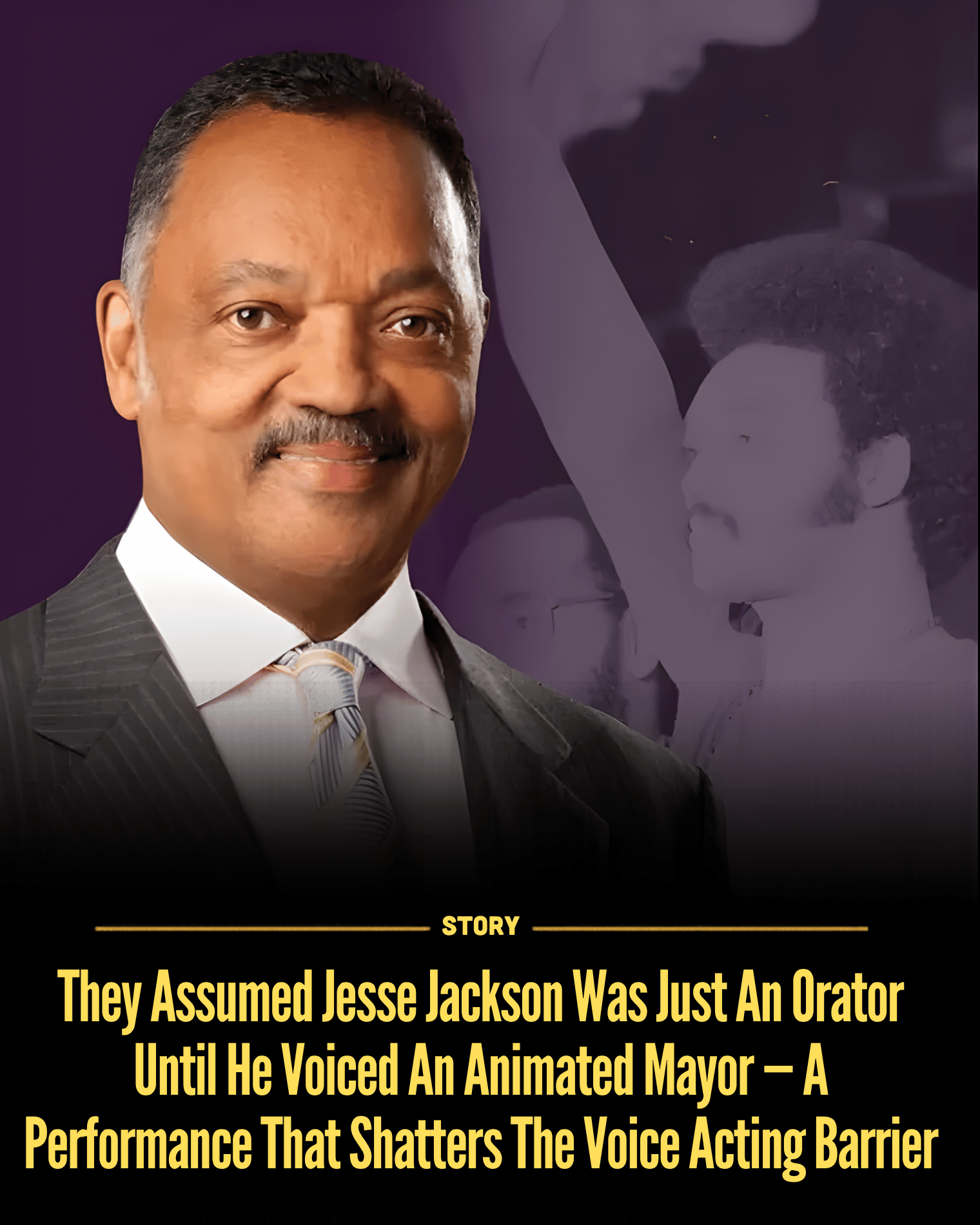 They Assumed Jesse Jackson Was Just An Orator Until He Voiced An Animated Mayor — A Performance That Shatters The Voice Acting Barrier