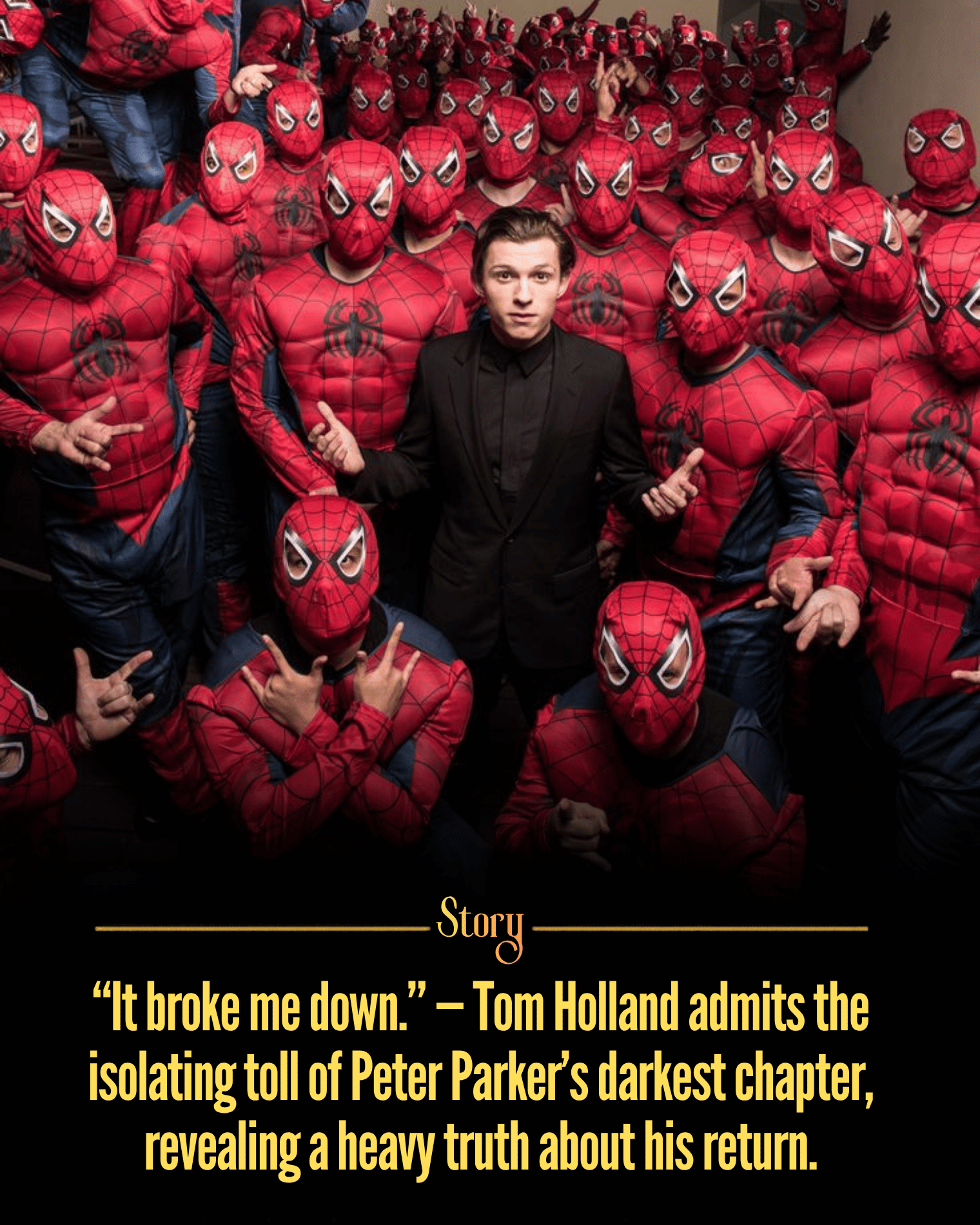 “It broke me down.” — Tom Holland admits the isolating toll of Peter Parker’s darkest chapter, revealing a heavy truth about his return.