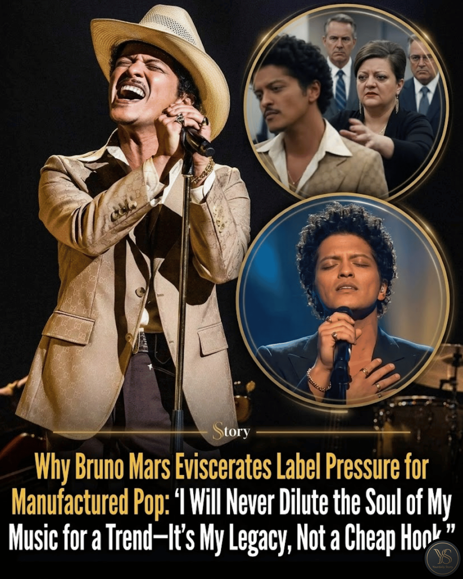 Why Bruno Mars Eviscerates Label Pressure for Manufactured Pop: “I Will Never Dilute the Soul of My Music for a Trend—It’s My Legacy, Not a Cheap Hook.”