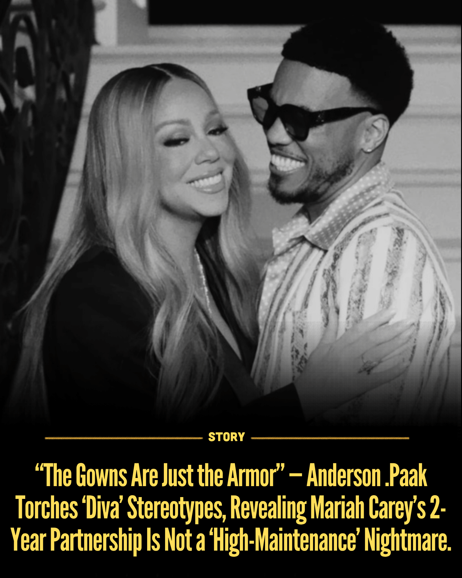 “The Gowns Are Just the Armor” — Anderson .Paak Torches ‘Diva’ Stereotypes, Revealing Mariah Carey’s 2-Year Partnership Is Not a ‘High-Maintenance’ Nightmare.