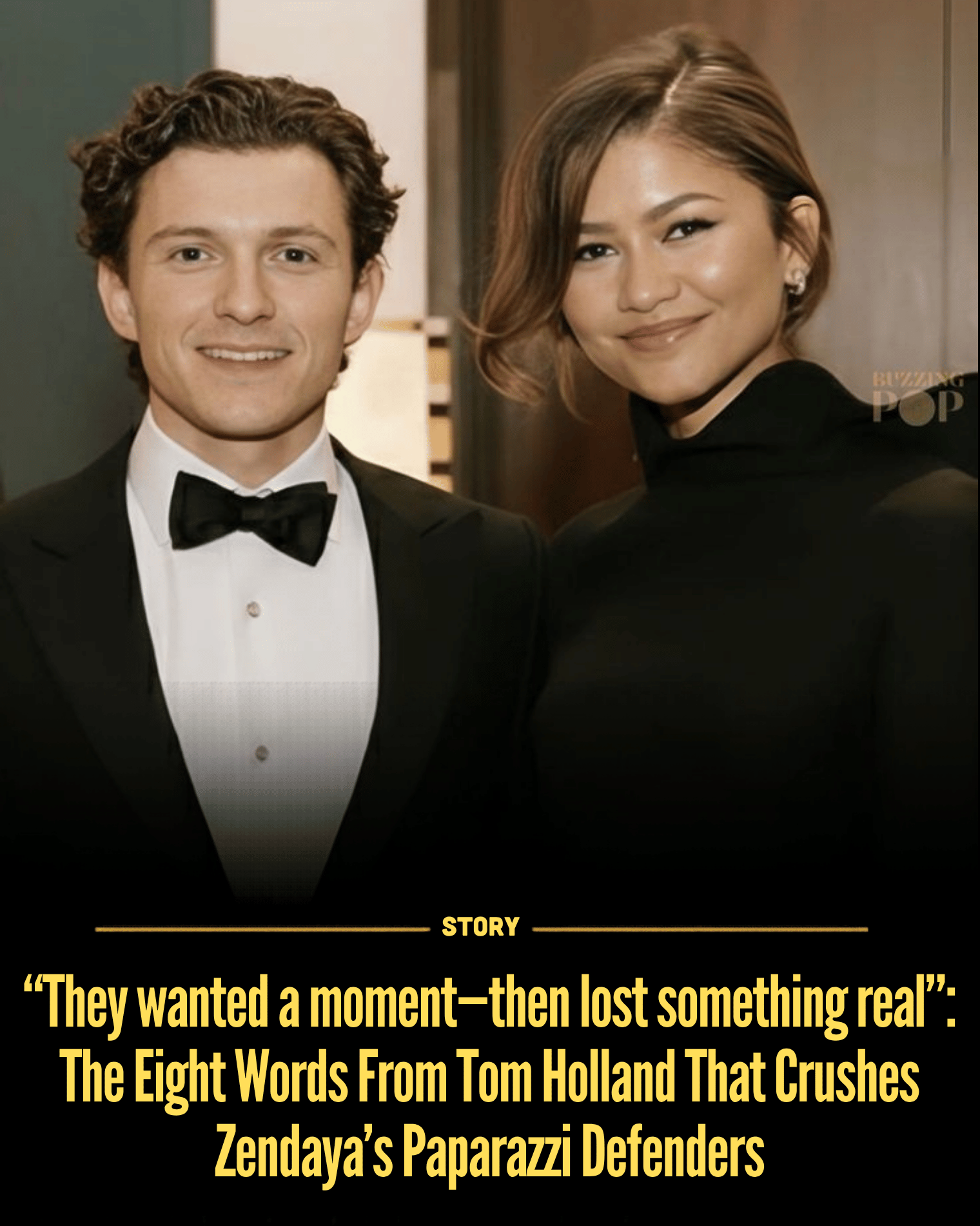 ““They wanted a moment—then lost something real”: The Eight Words From Tom Holland That Crushes Zendaya’s Paparazzi Defenders Tom Holland is confronting the moment his private world was ripped open, and Zendaya is caught in the fallout of a line that quietly dismantles the illusion of fame’s glamour. What seemed like harmless curiosity turns into something far more invasive, as one stolen moment ignites a boundary they refuse to let the world cross again. [Read More] “