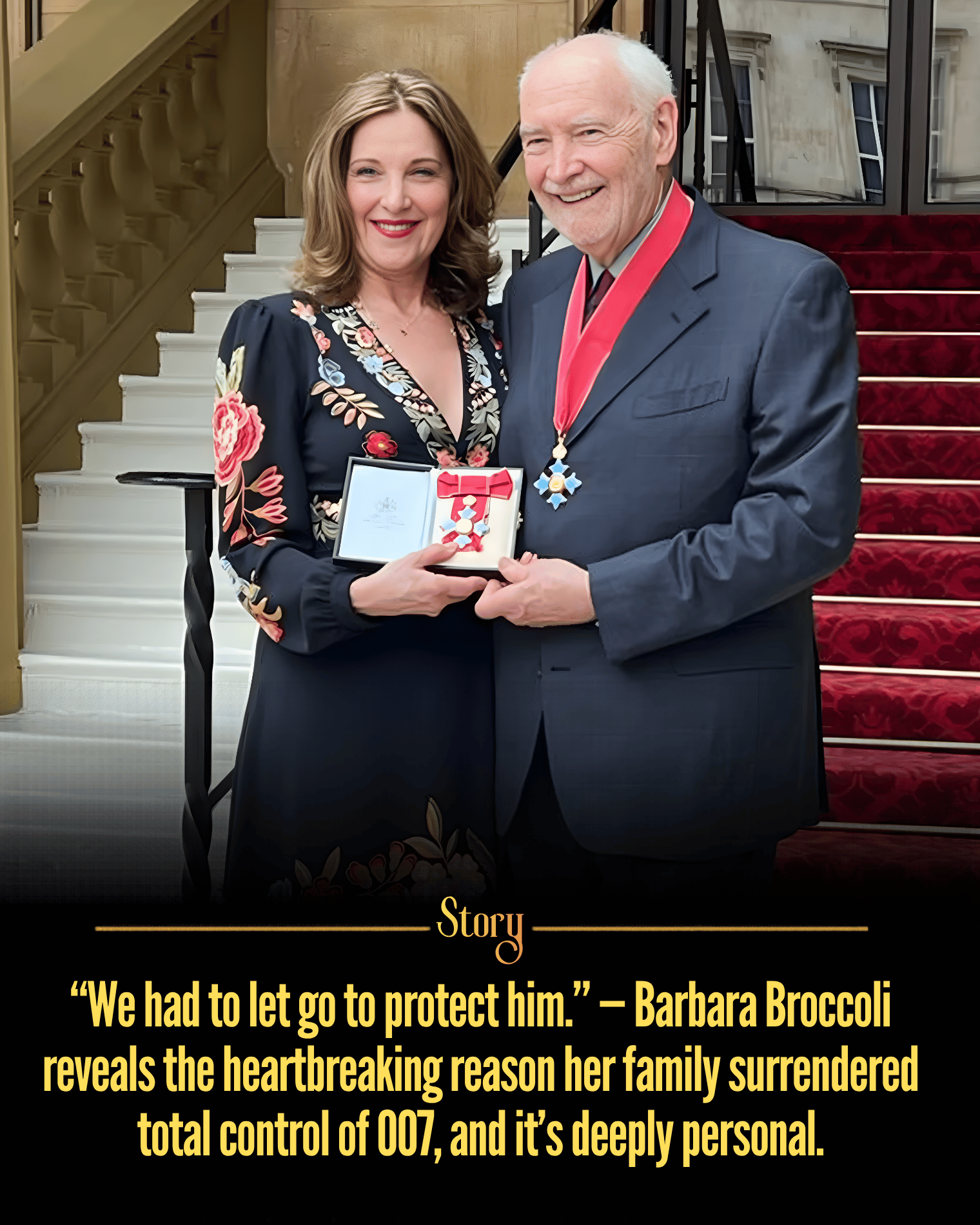“We had to let go to protect him.” — Barbara Broccoli reveals the heartbreaking reason her family surrendered total control of 007, and it’s deeply personal.