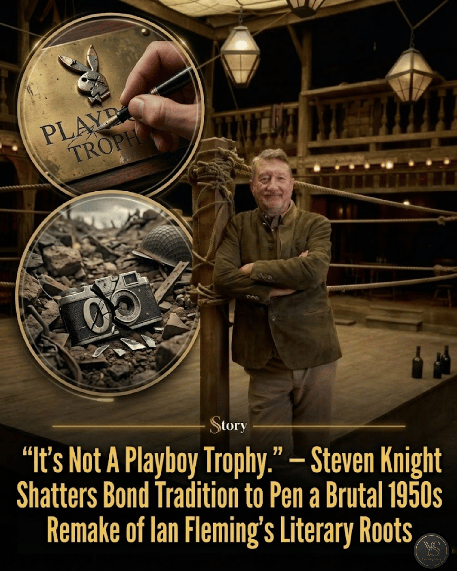 “It’s Not A Playboy Trophy.” — Steven Knight Shatters Bond Tradition to Pen a Brutal 1950s Remake of Ian Fleming’s Literary Roots.