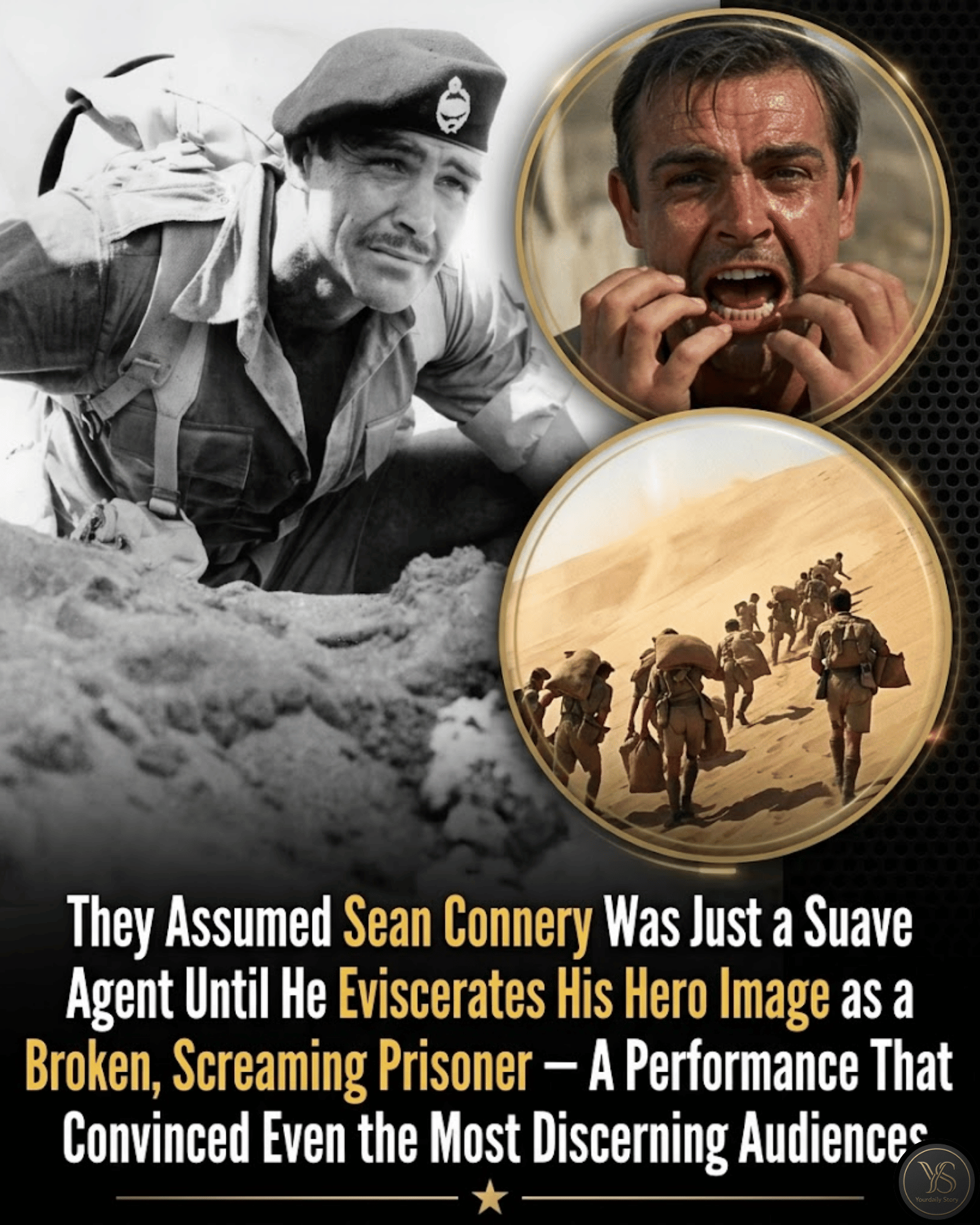 They Assumed Sean Connery Was Just a Suave Agent Until He Eviscerates His Hero Image as a Broken, Screaming Prisoner — A Performance That Convinced Even the Most Discerning Audiences