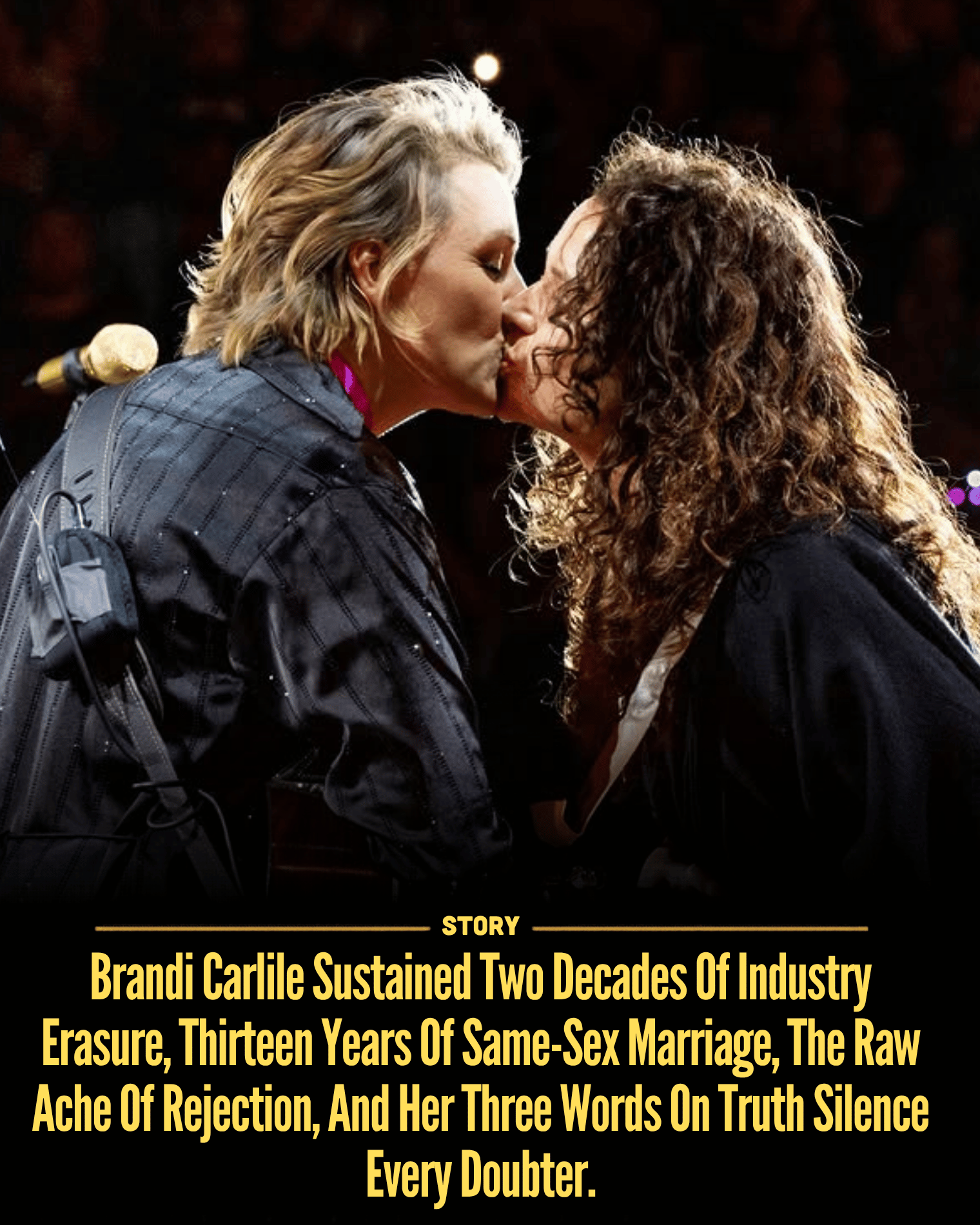 Brandi Carlile Sustained Two Decades Of Industry Erasure, Thirteen Years Of Same-Sex Marriage, The Raw Ache Of Rejection, And Her Three Words On Truth Silence Every Doubter.