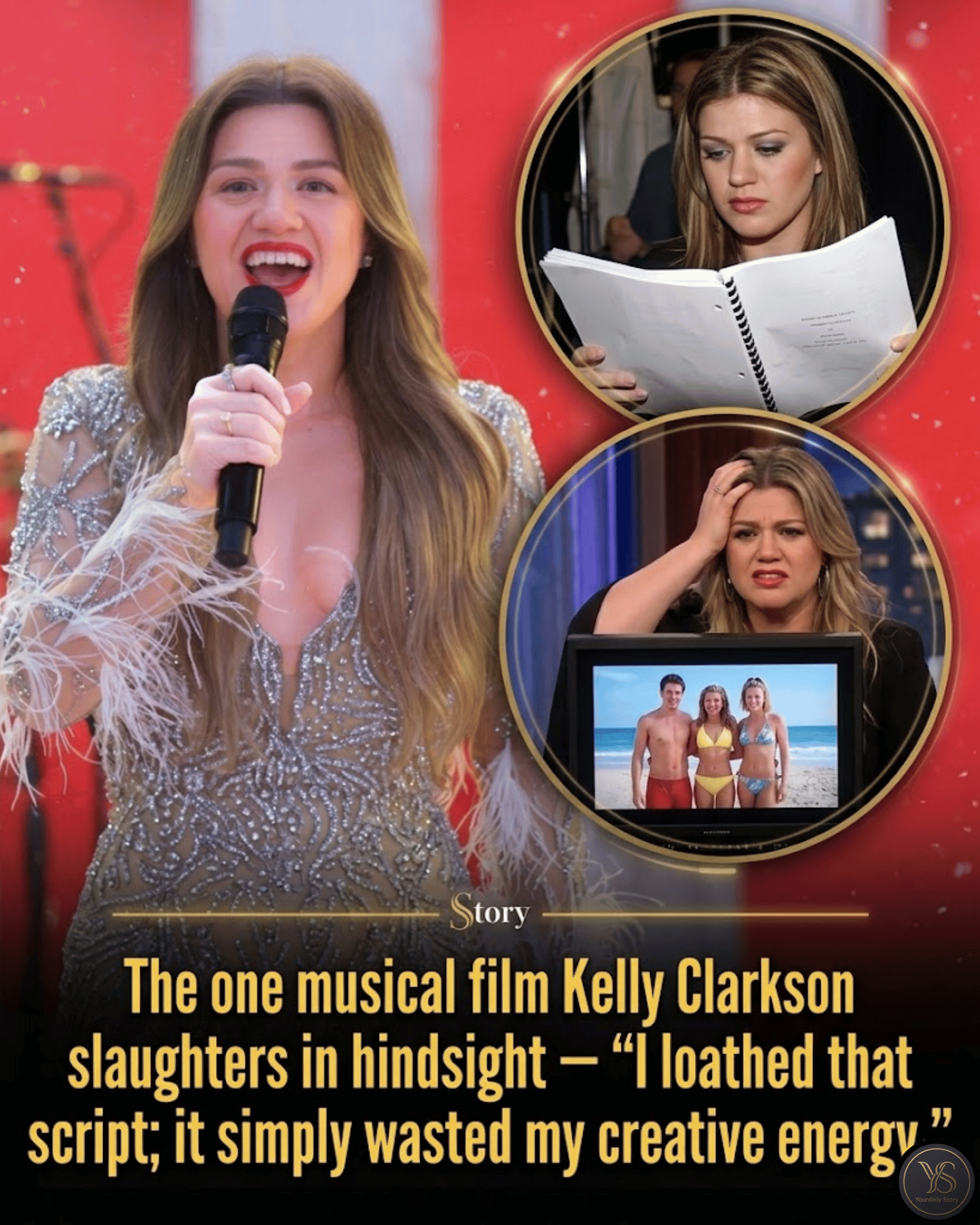 The one musical film Kelly Clarkson slaughters in hindsight — “I loathed that script; it simply wasted my creative energy.”