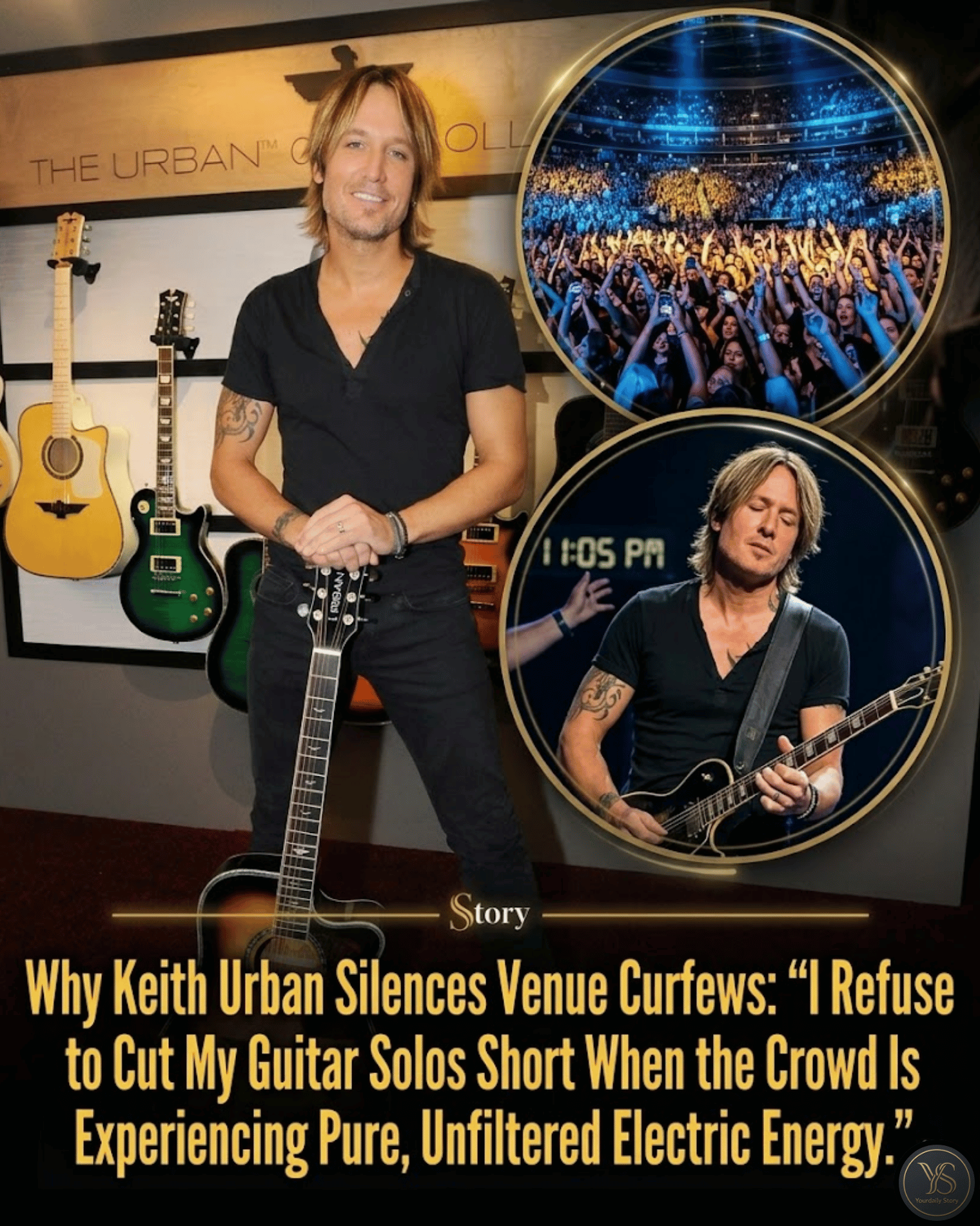Why Keith Urban Silences Venue Curfews: “I Refuse to Cut My Guitar Solos Short When the Crowd Is Experiencing Pure, Unfiltered Electric Energy.”