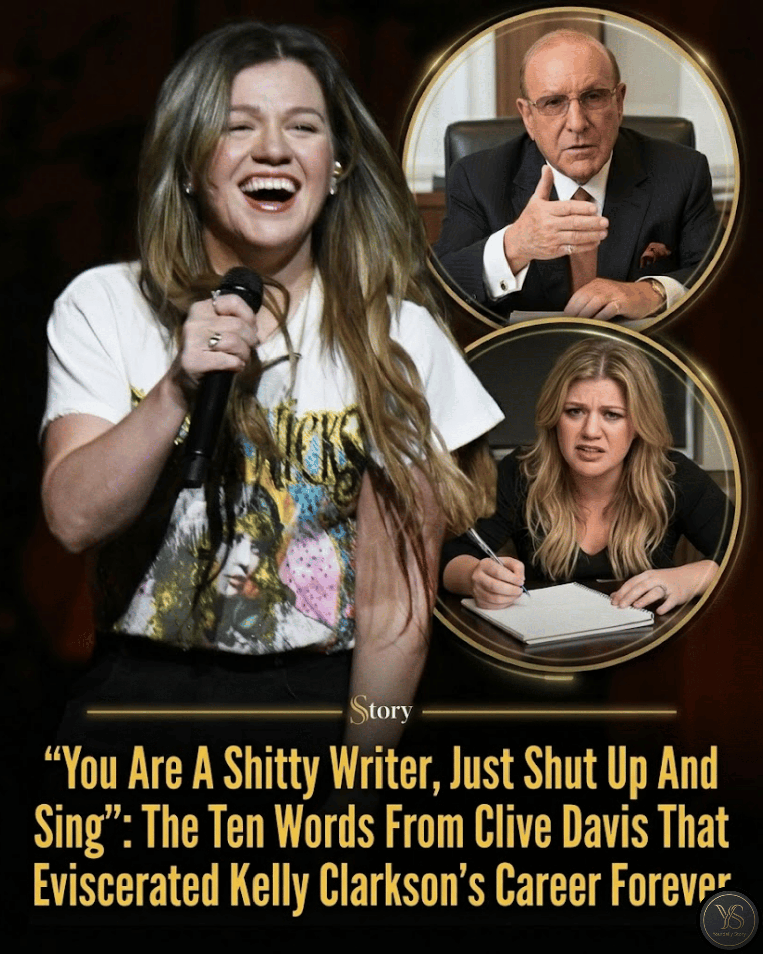 “You Are A Shitty Writer, Just Shut Up And Sing”: The Ten Words From Clive Davis That Eviscerated Kelly Clarkson’s Career Forever