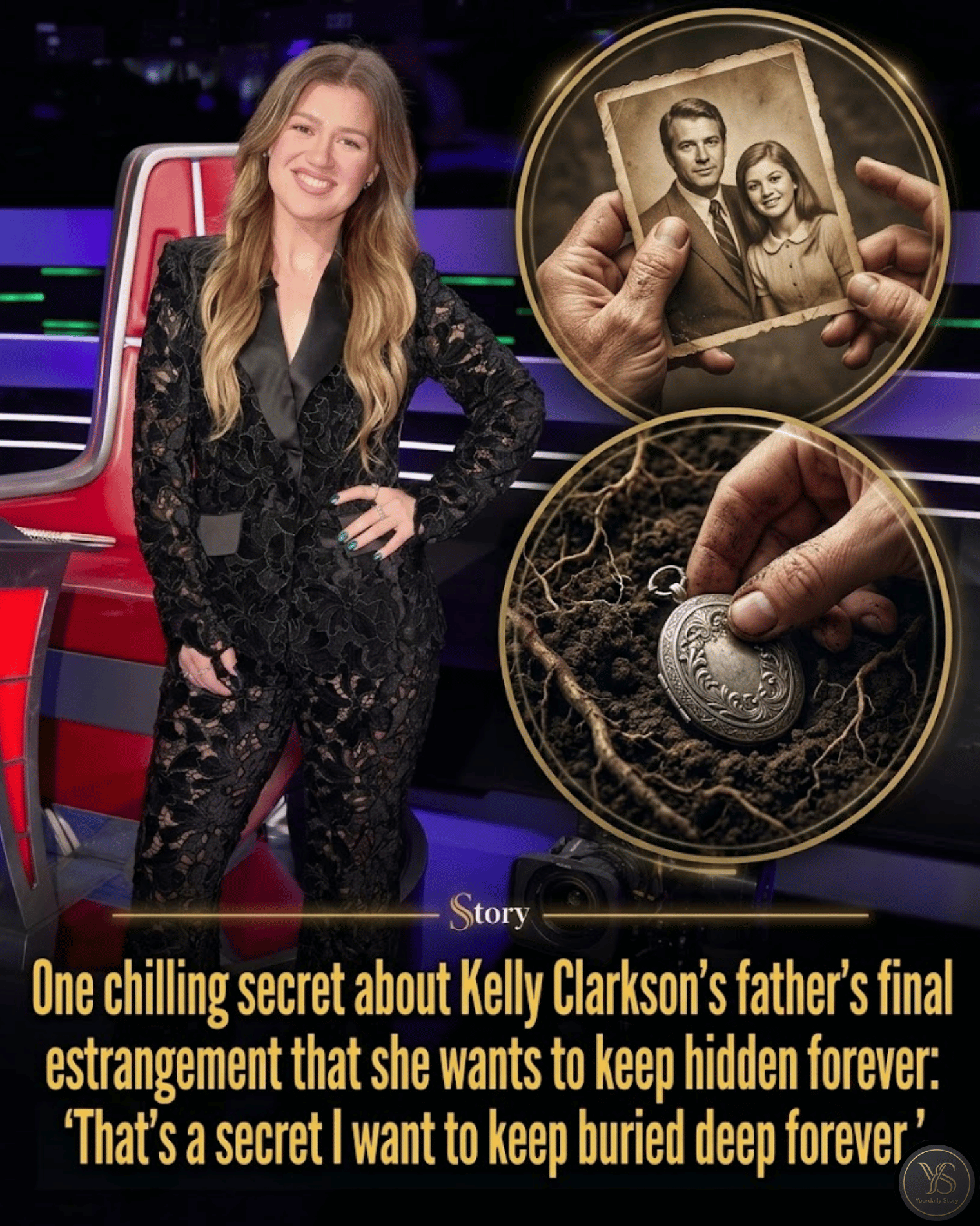 One chilling secret about Kelly Clarkson’s father’s final estrangement that she wants to keep hidden forever: “That’s a secret I want to keep buried deep forever.”