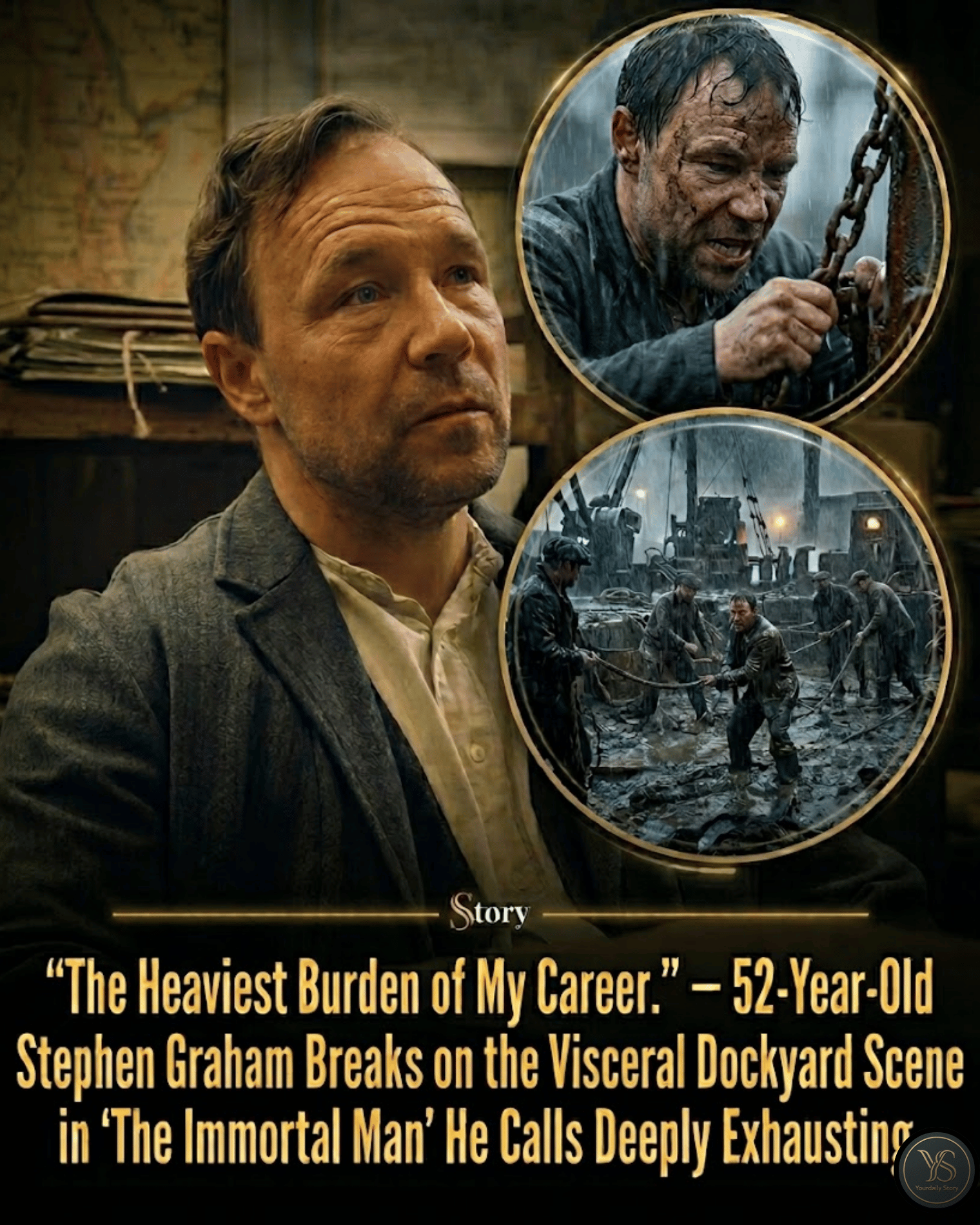 “The Heaviest Burden of My Career.” — 52-Year-Old Stephen Graham Breaks Silence on the Visceral Dockyard Scene in ‘The Immortal Man’ He Calls Deeply Exhausting.