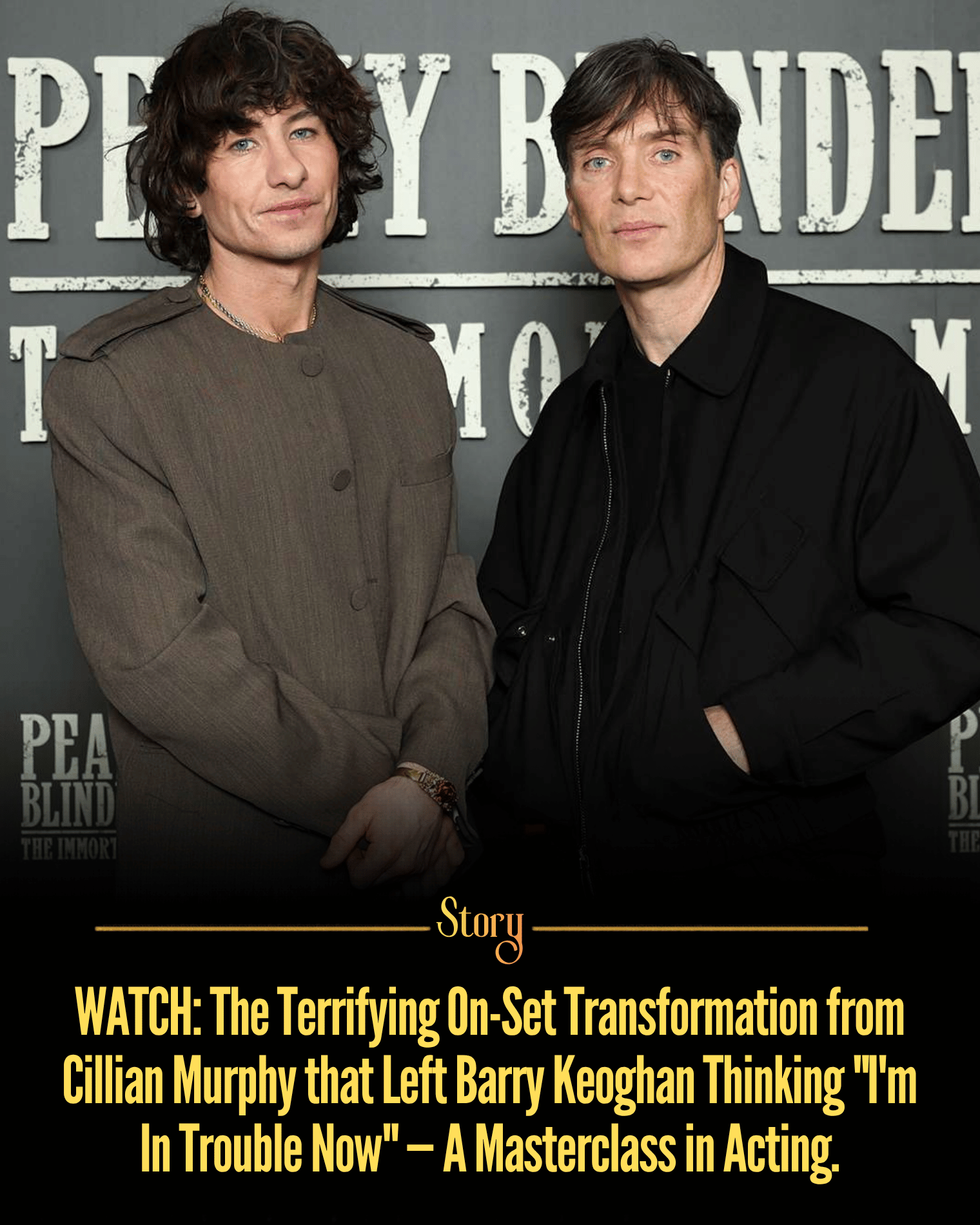 WATCH: The Terrifying On-Set Transformation from Cillian Murphy that Left Barry Keoghan Thinking “I’m In Trouble Now” — A Masterclass in Acting.