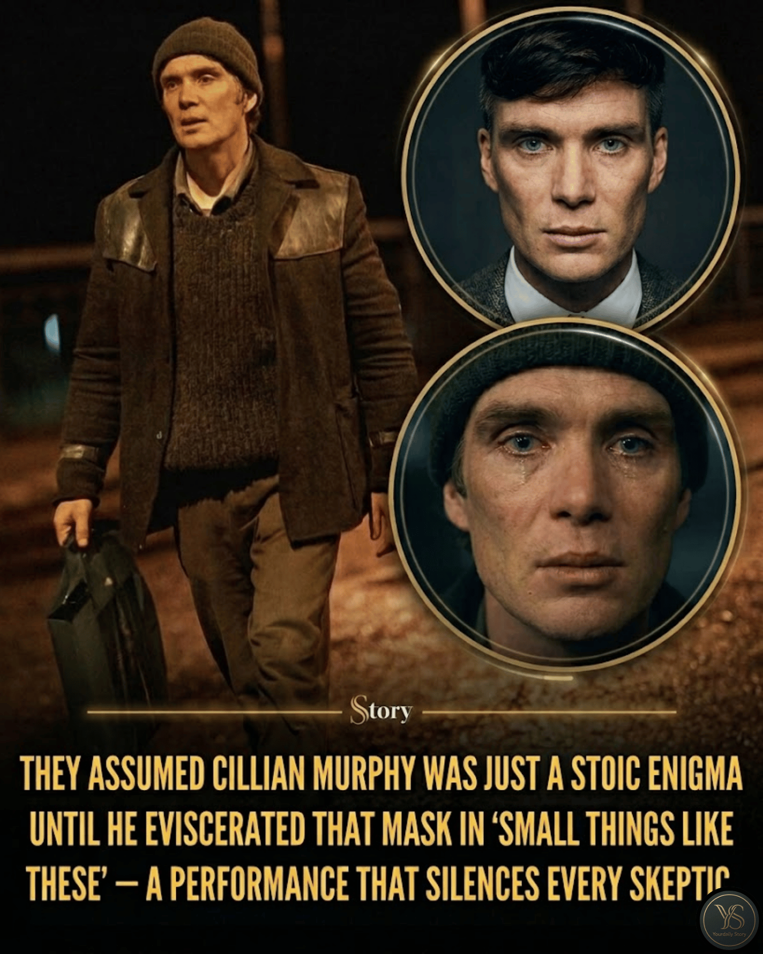 They Assumed Cillian Murphy Was Just a Stoic Enigma Until He Eviscerated That Mask in ‘Small Things Like These’ — A Performance That Silences Every Skeptic.