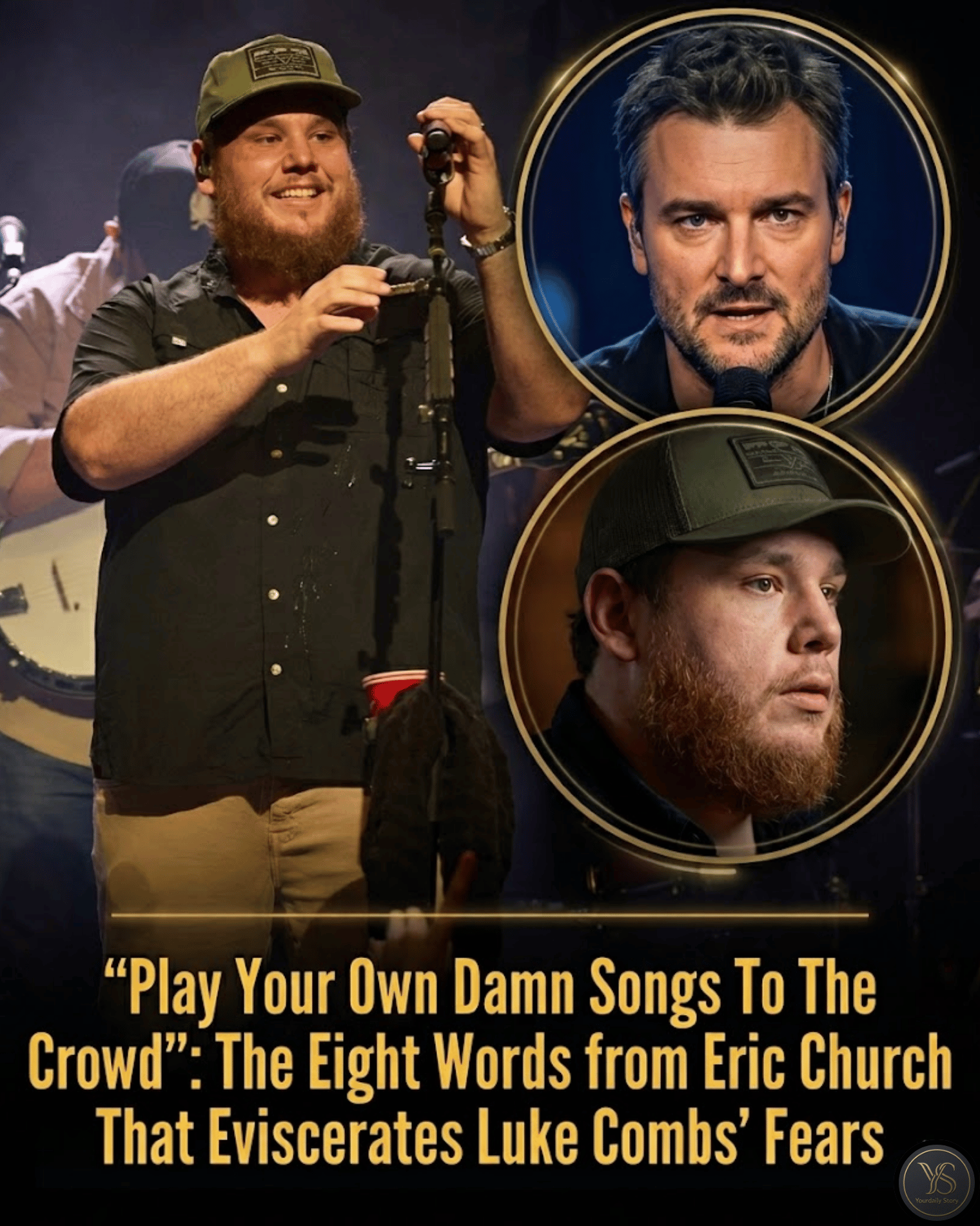 “Play Your Own Damn Songs To The Crowd”: The Eight Words from Eric Church That Eviscerates Luke Combs’ Fears