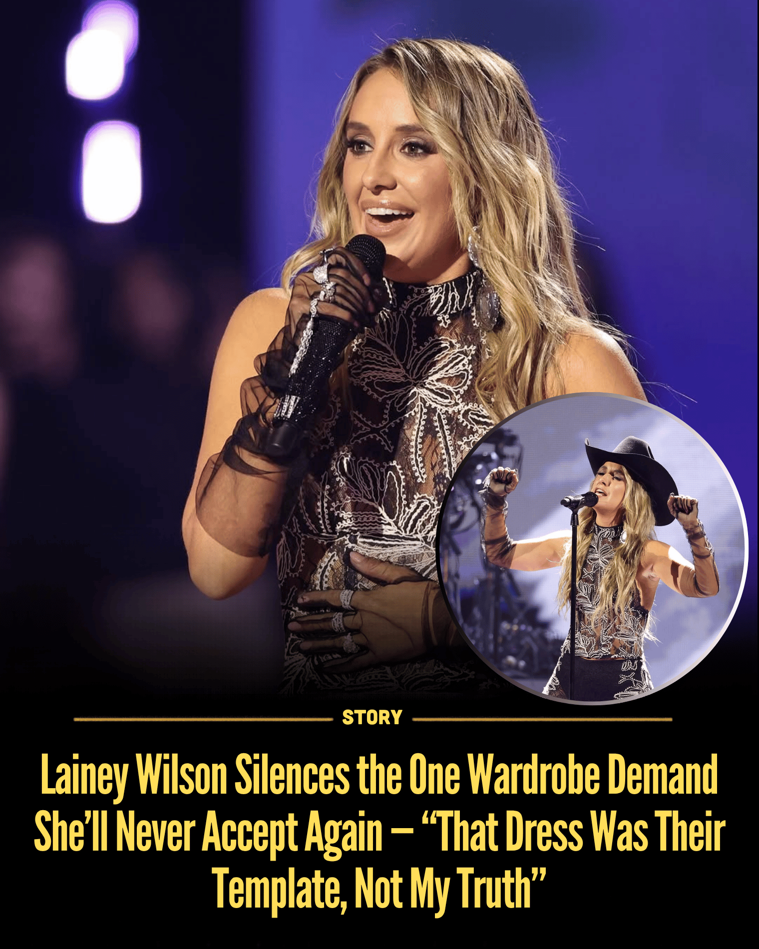 Lainey Wilson Silences the One Wardrobe Demand She’ll Never Accept Again — “That Dress Was Their Template, Not My Truth”